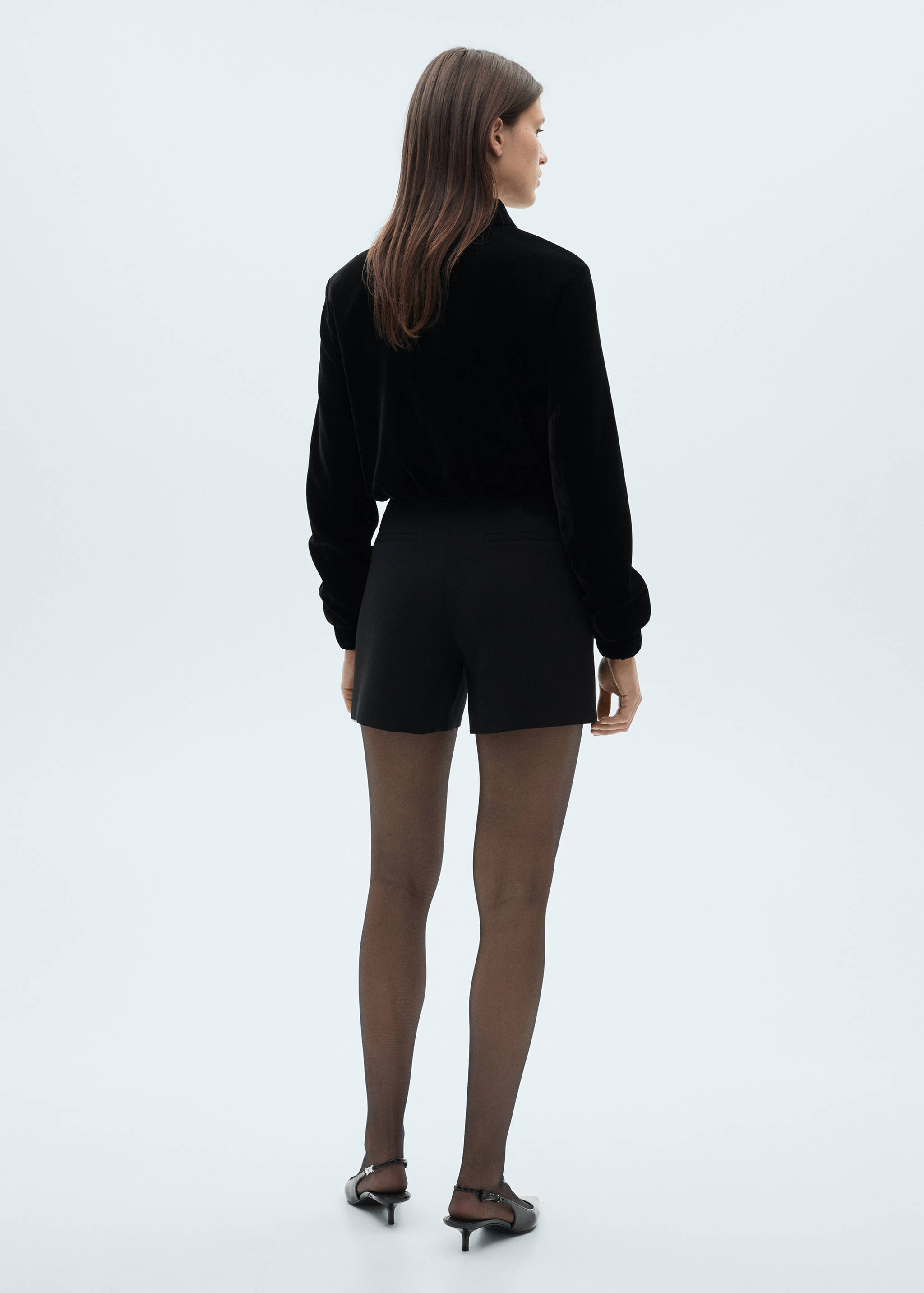 Velvet Bomber Jacket - Reverse of the article