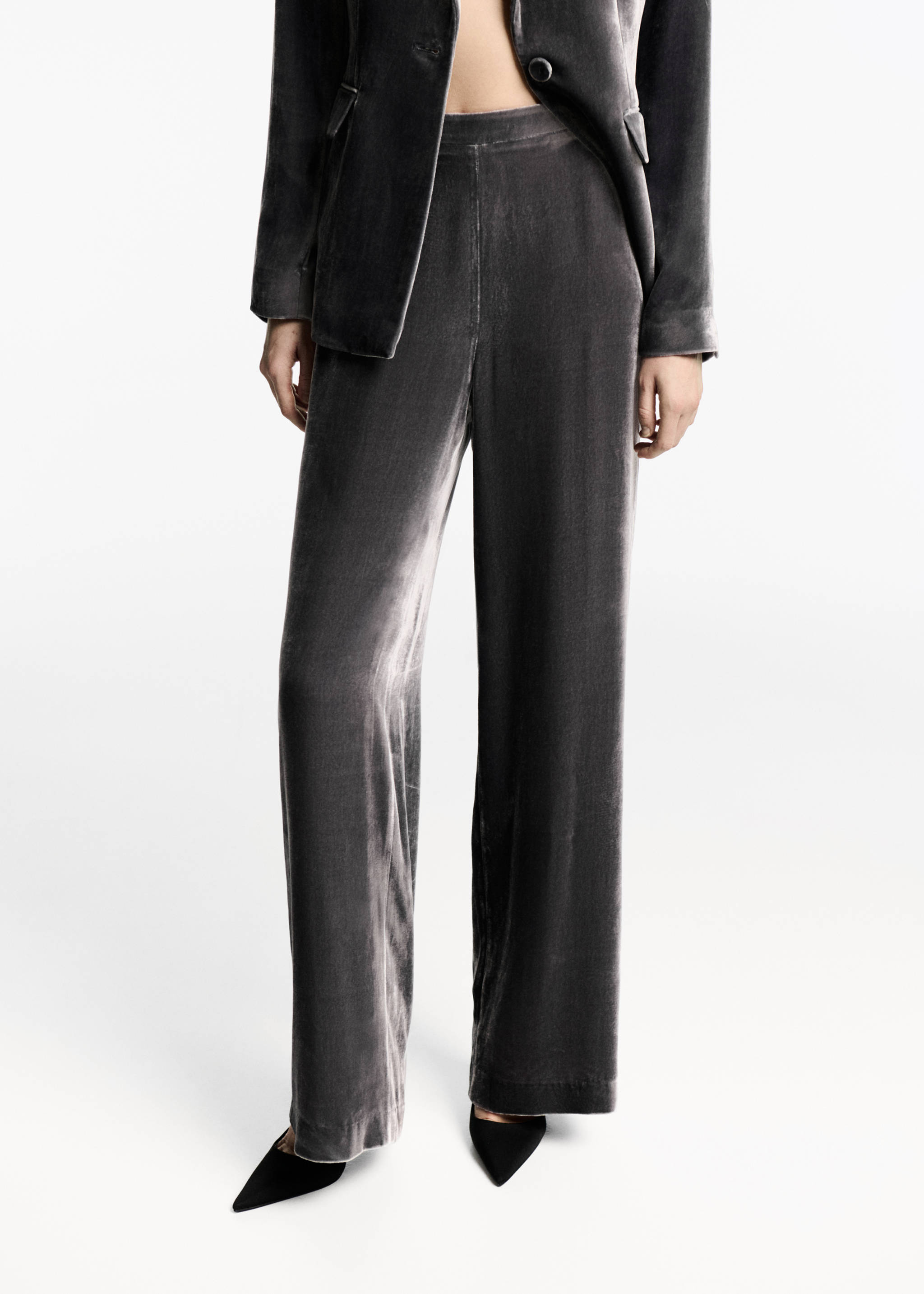 Pantalon costume velours - Plan moyen