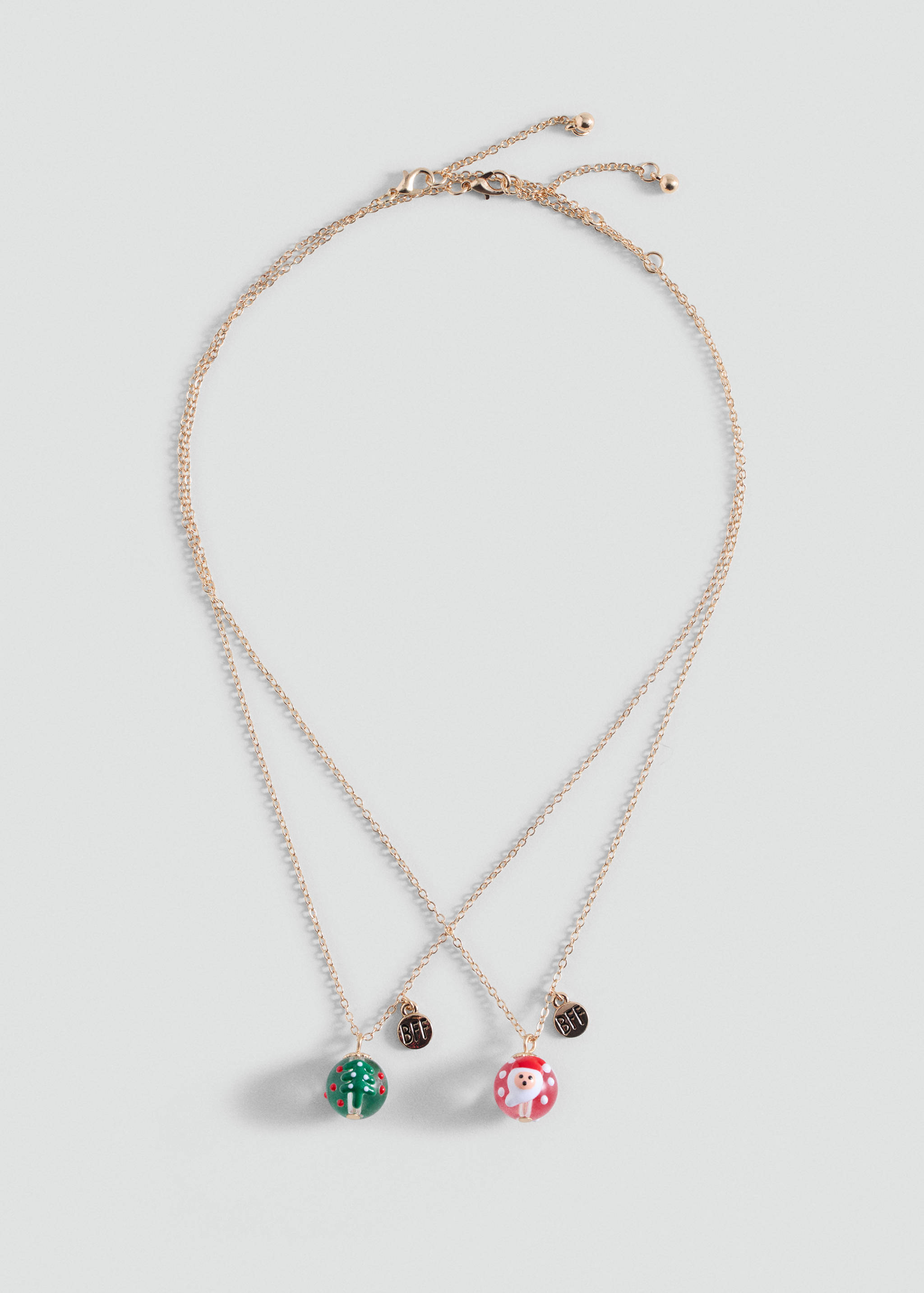 2条圣诞项链组合 - null