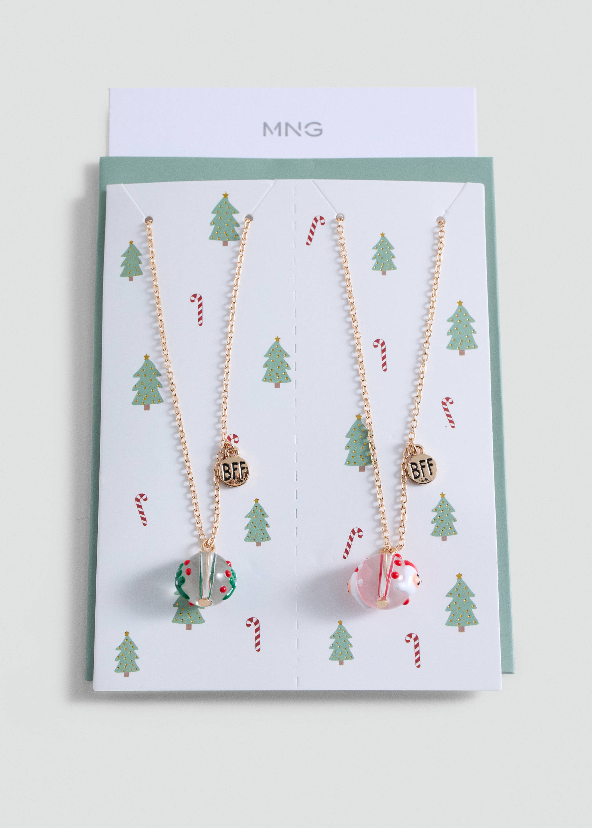 2条圣诞项链组合 - null