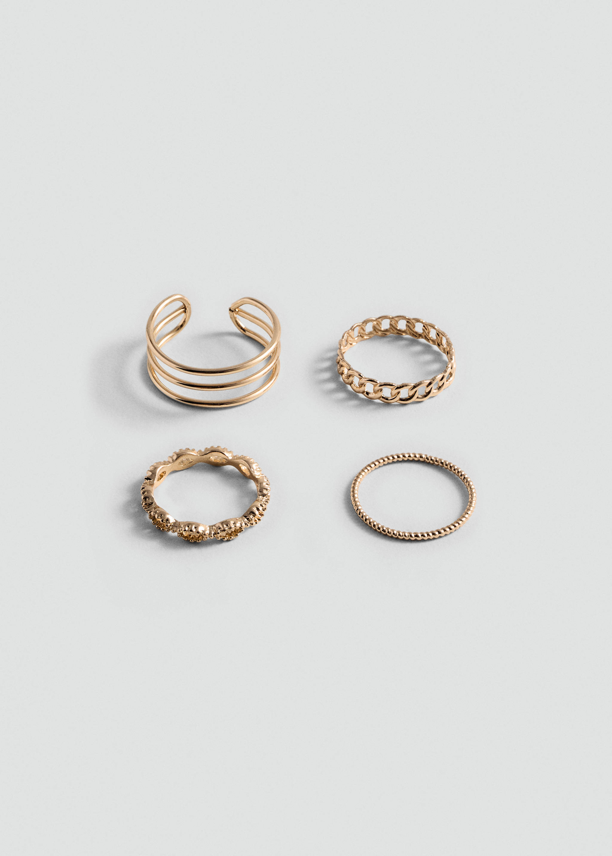 Pack 4 anillos combinados - Artículo sin modelo