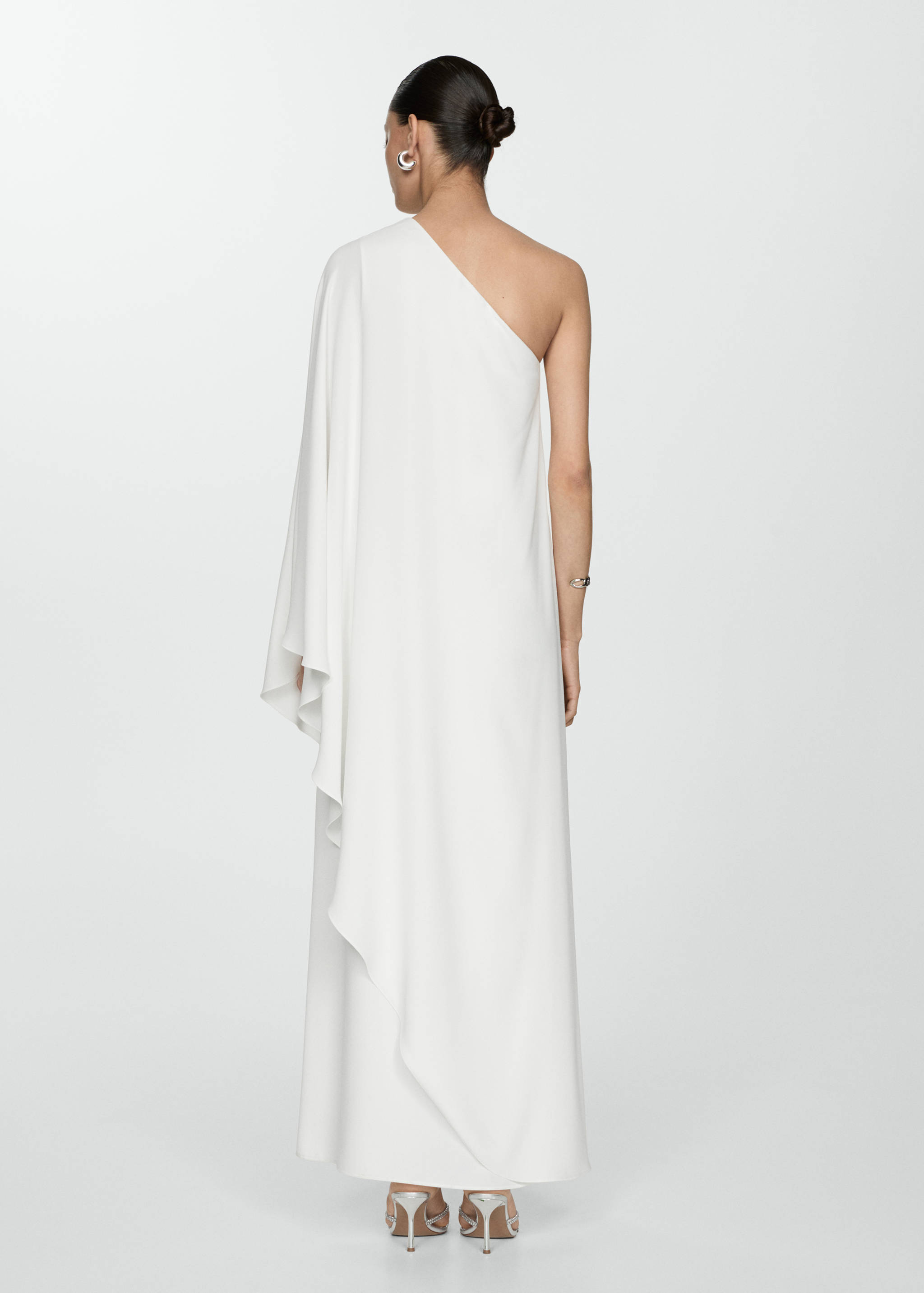 Asymmetrical cape dress - Reverse of the article