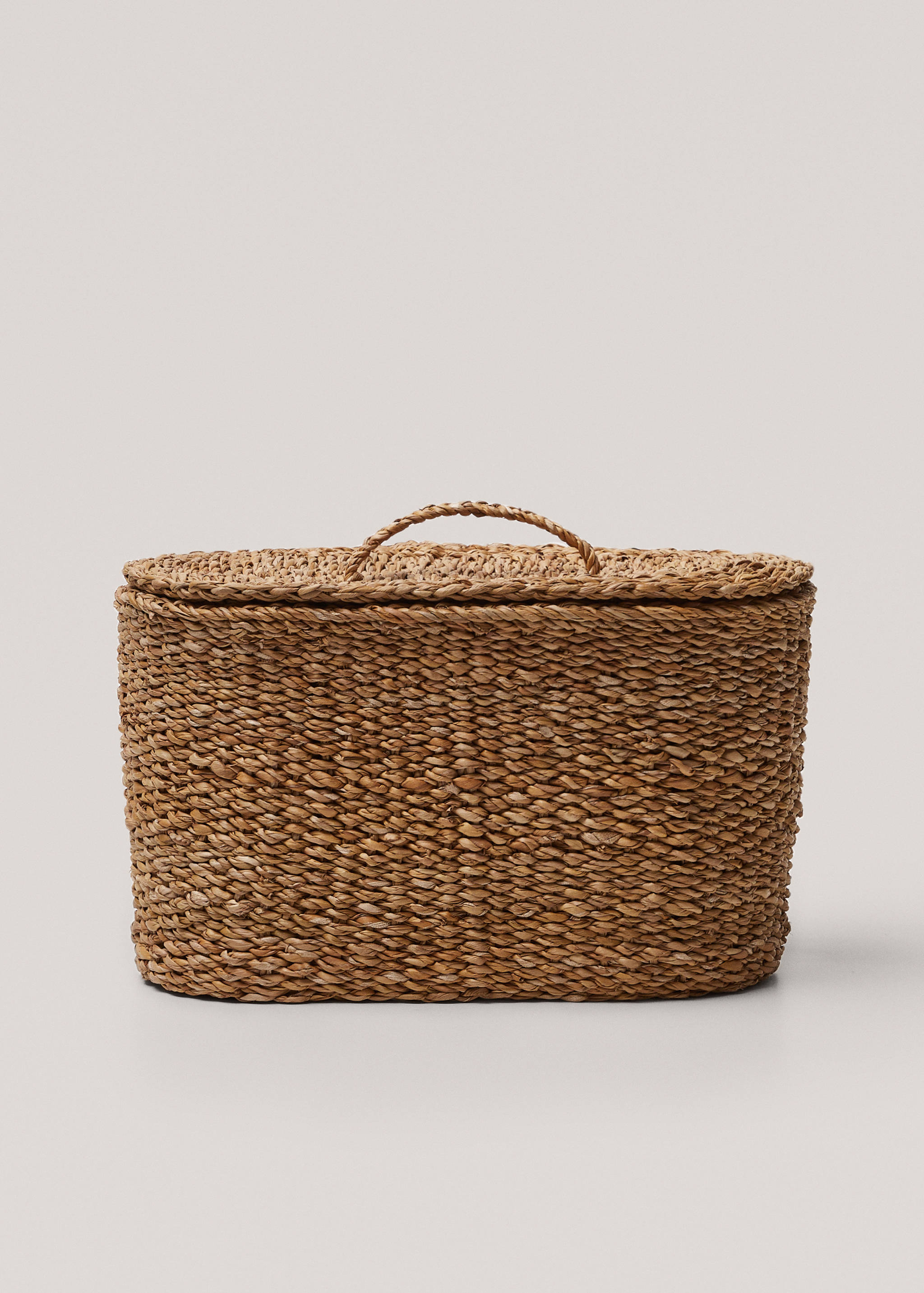 Medium natural fiber oval basket - Article without model