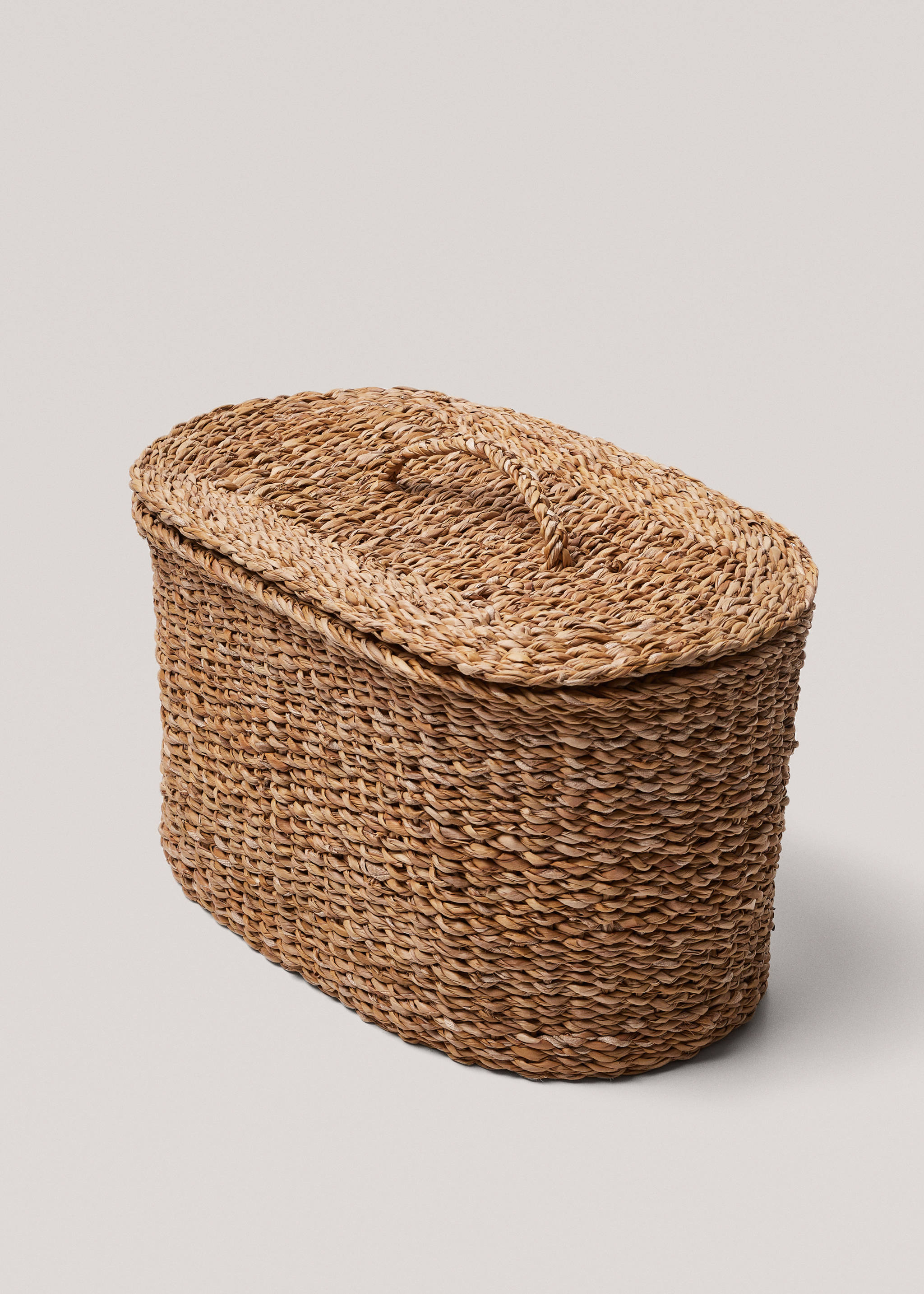 Medium natural fiber oval basket - Details of the article 1