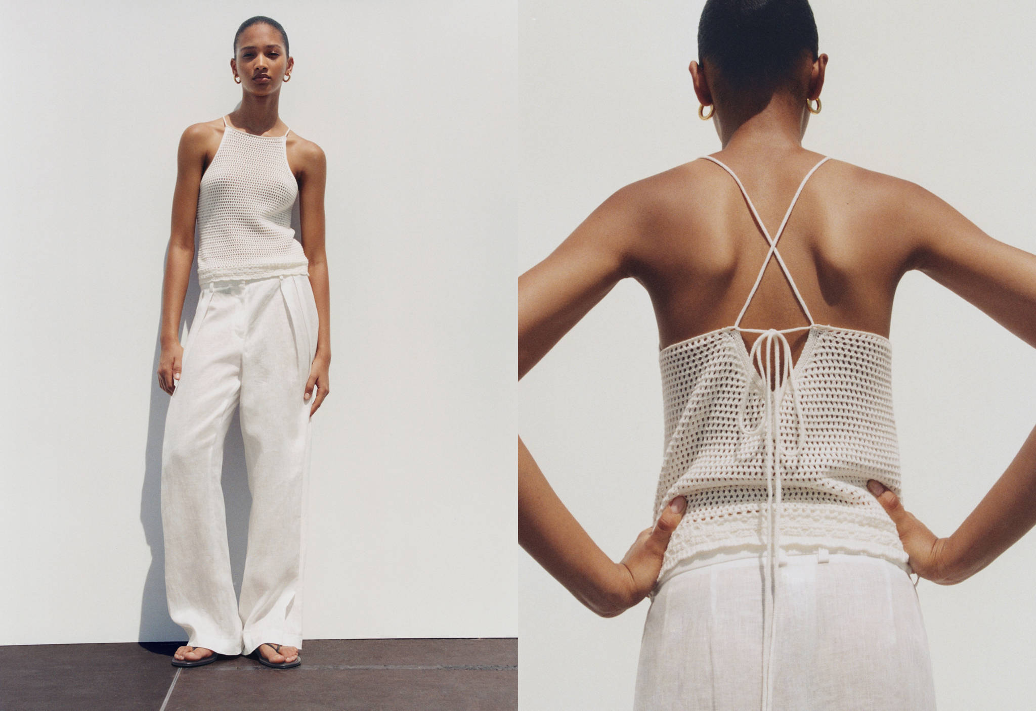Crochet knitted top - Panoramic plane