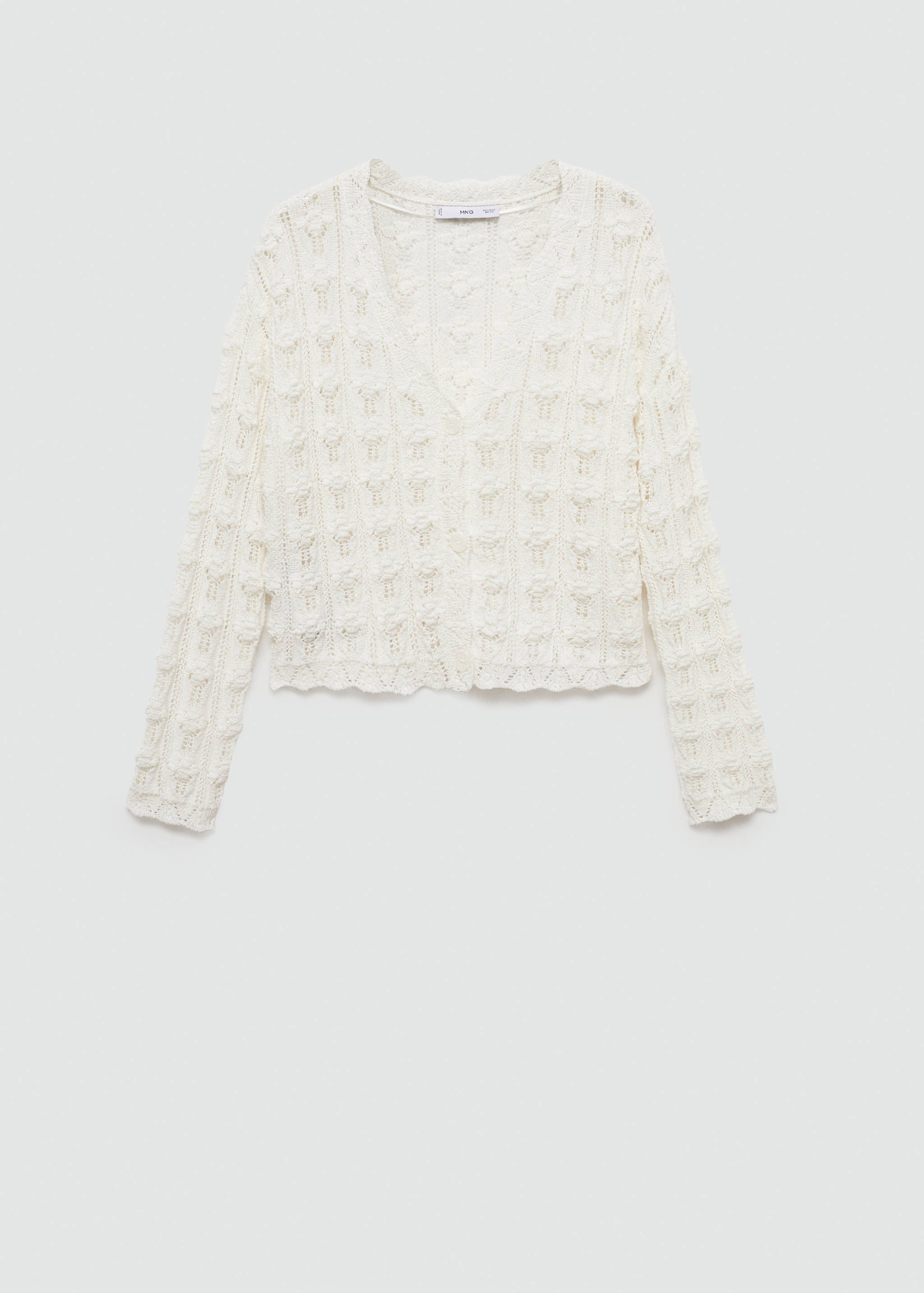 Crochet knitted cardigan - Article without model