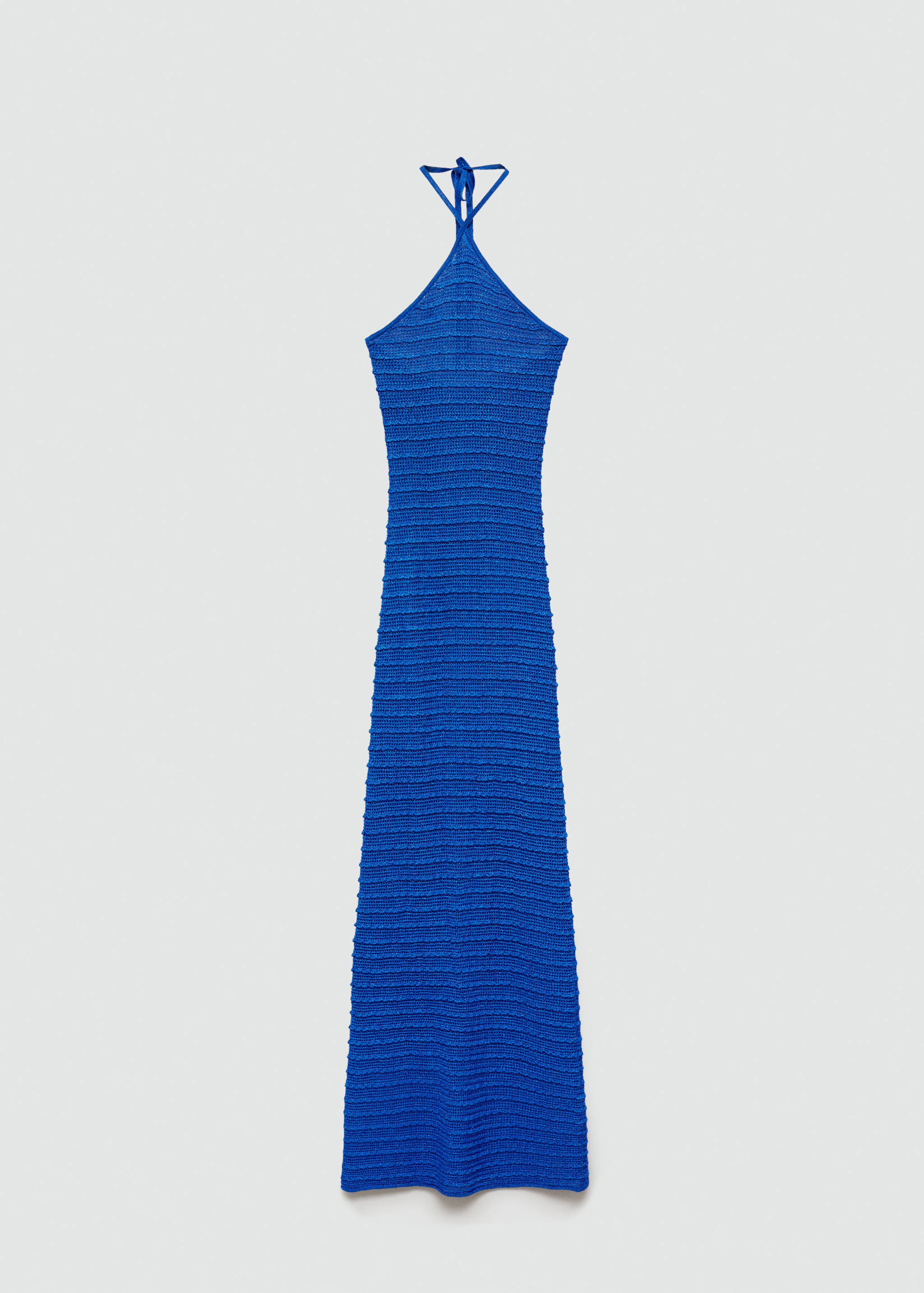 Halter-neck lurex knitted dress - Article without model