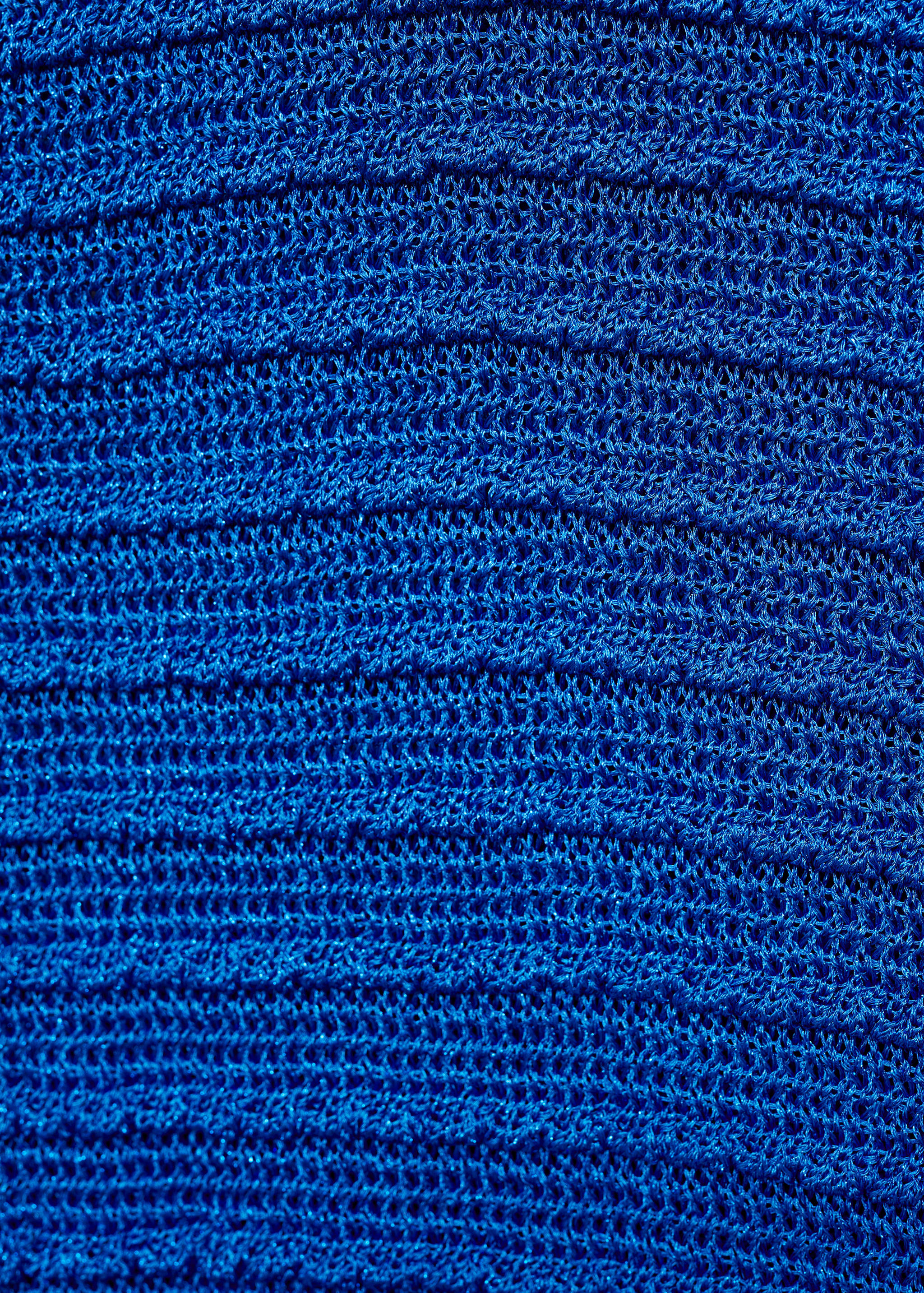 Halter-neck lurex knitted dress - Details of the article 0