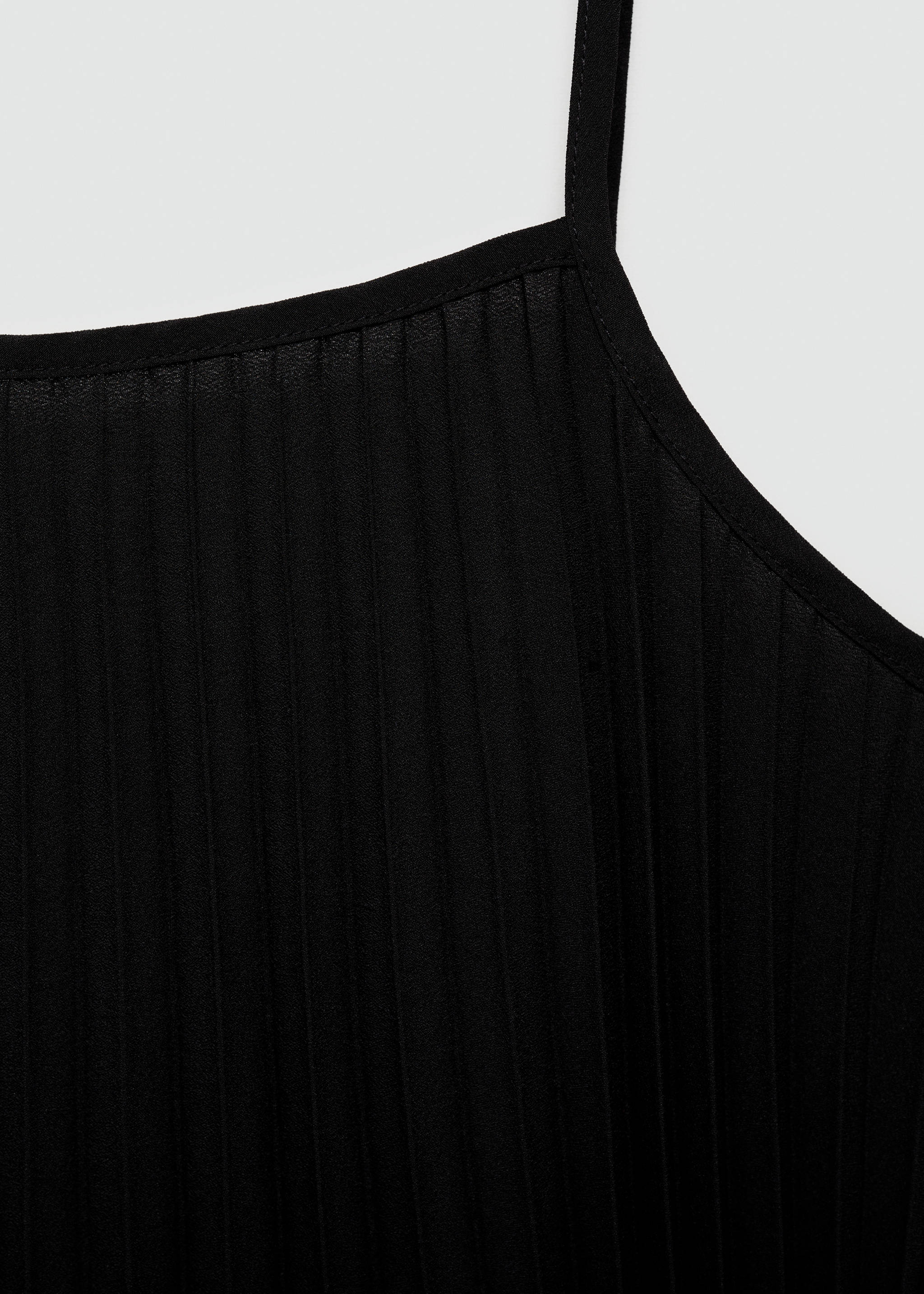 Pleated dress with bow - Details of the article 0