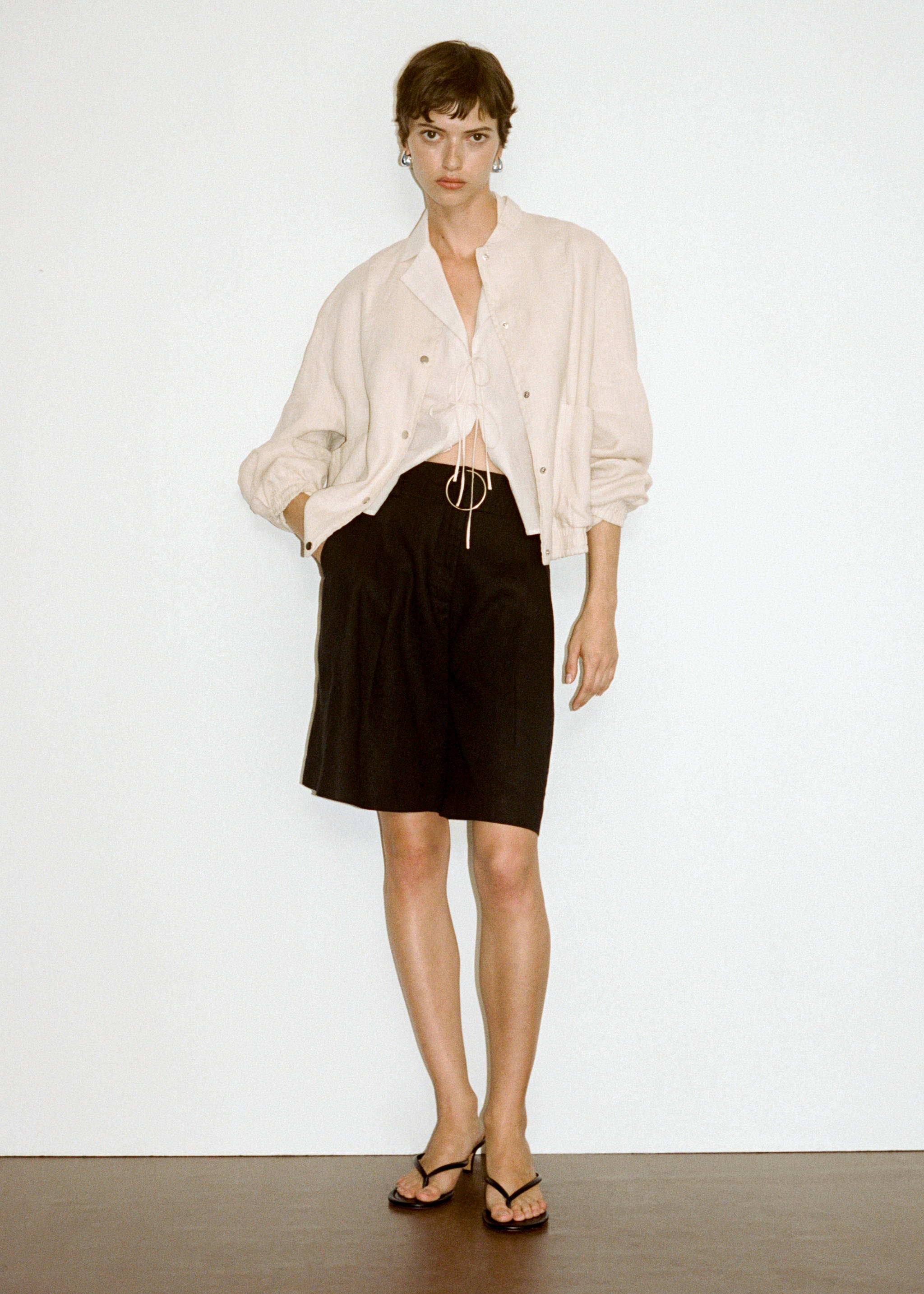 Bermuda lin ceinture - Détail de l'article 6