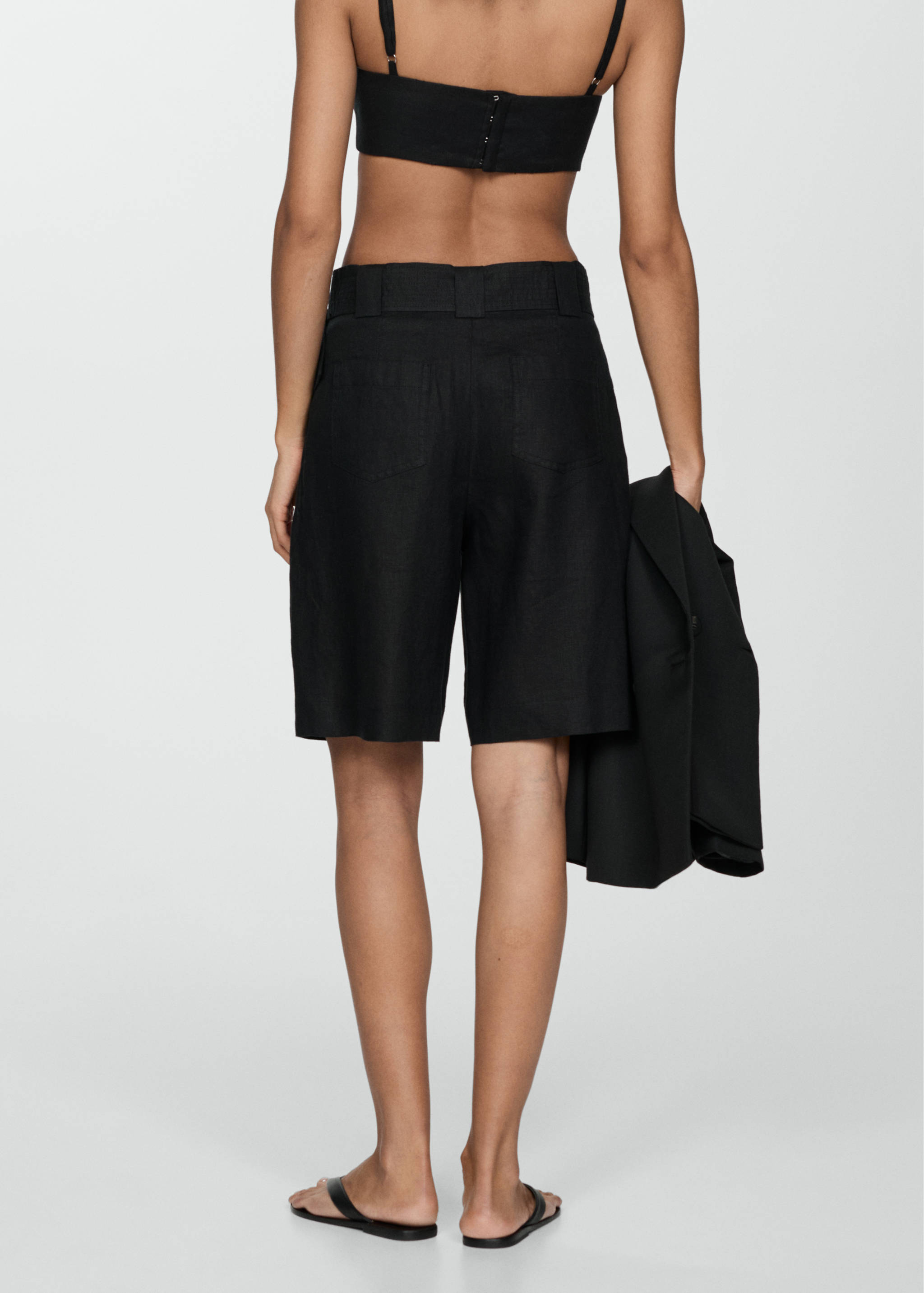 Bermuda lin ceinture - Détail de l'article 2