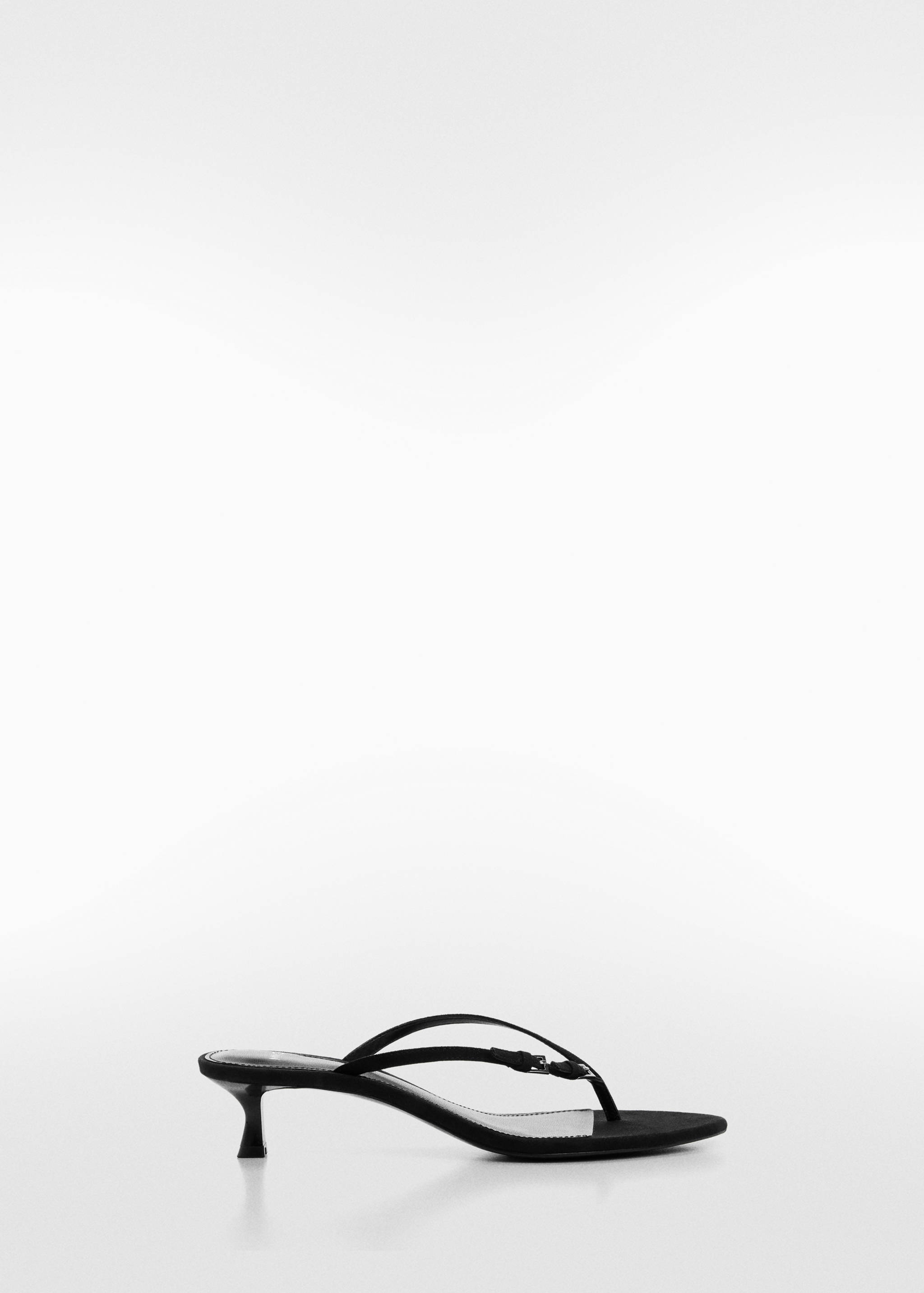 Heeled sandal with buckle detail - Article without model