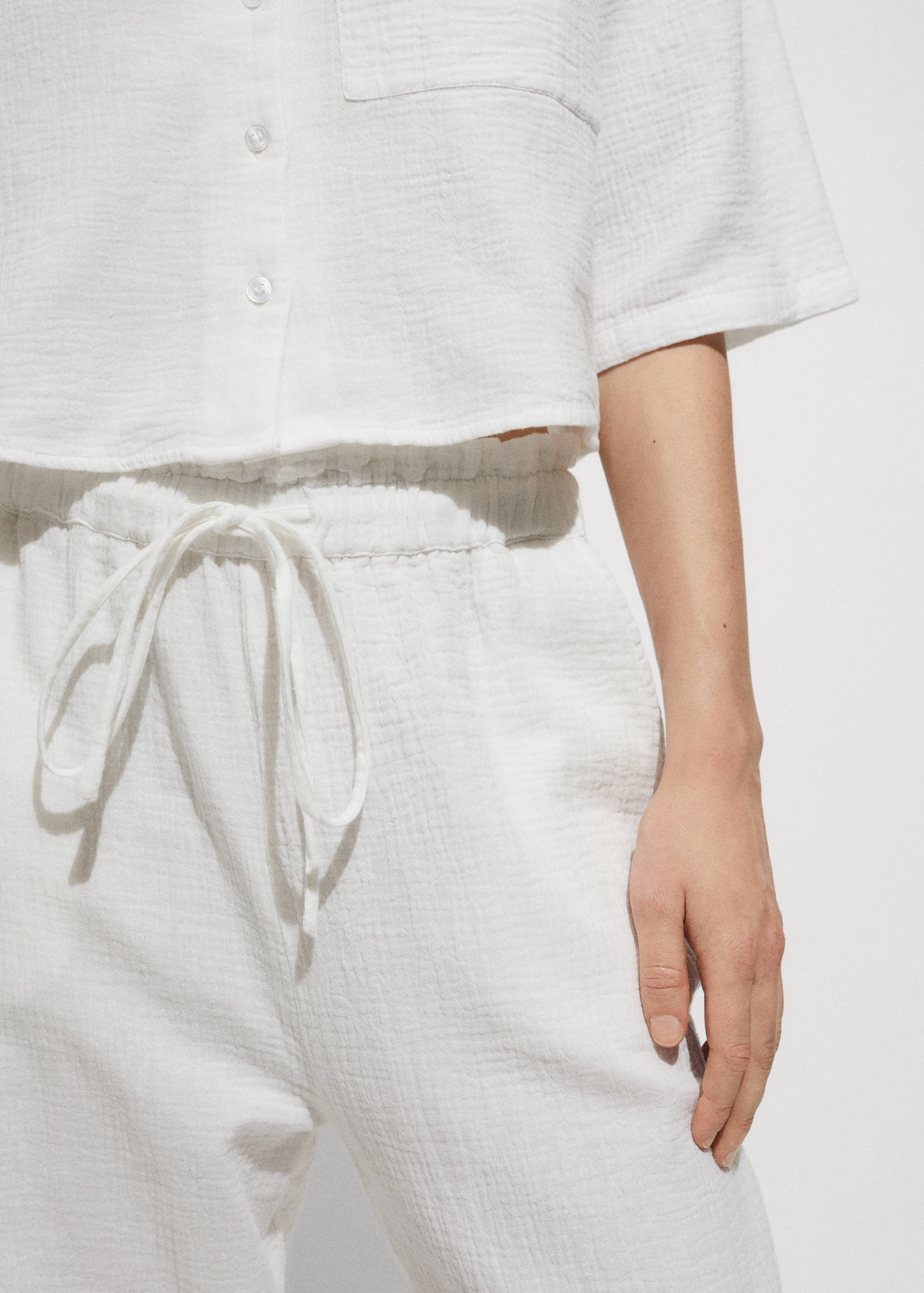 Pantalón algodón cintura elástica - Detalle del artículo 1