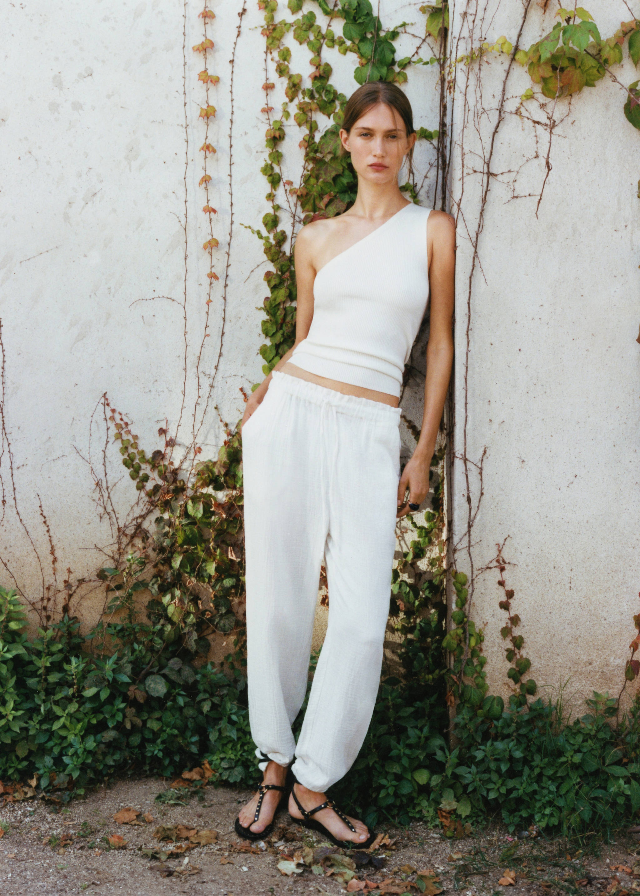 Pantalón algodón cintura elástica - Detalle del artículo 9