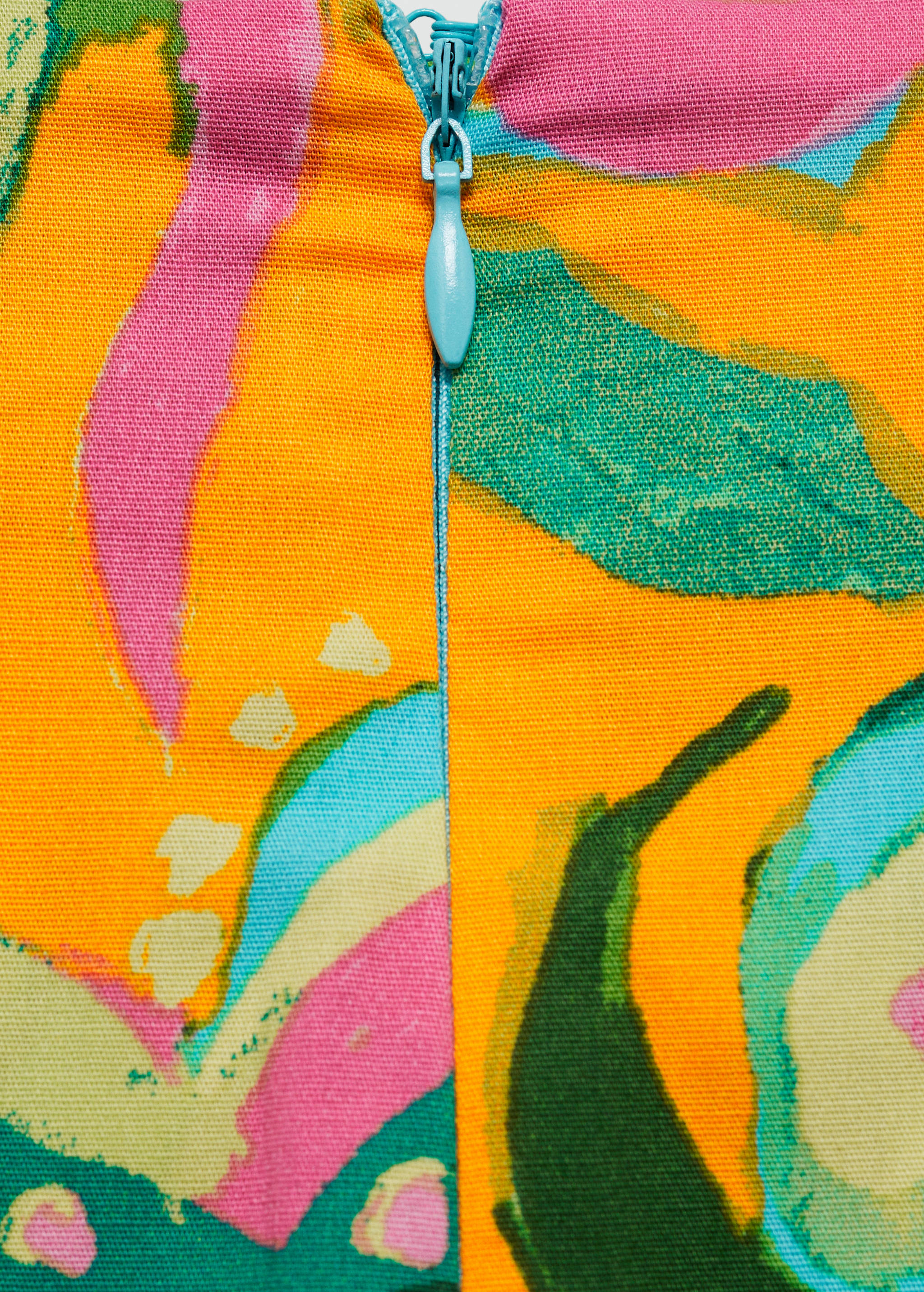 Printed mini-skirt with bow - Details of the article 0