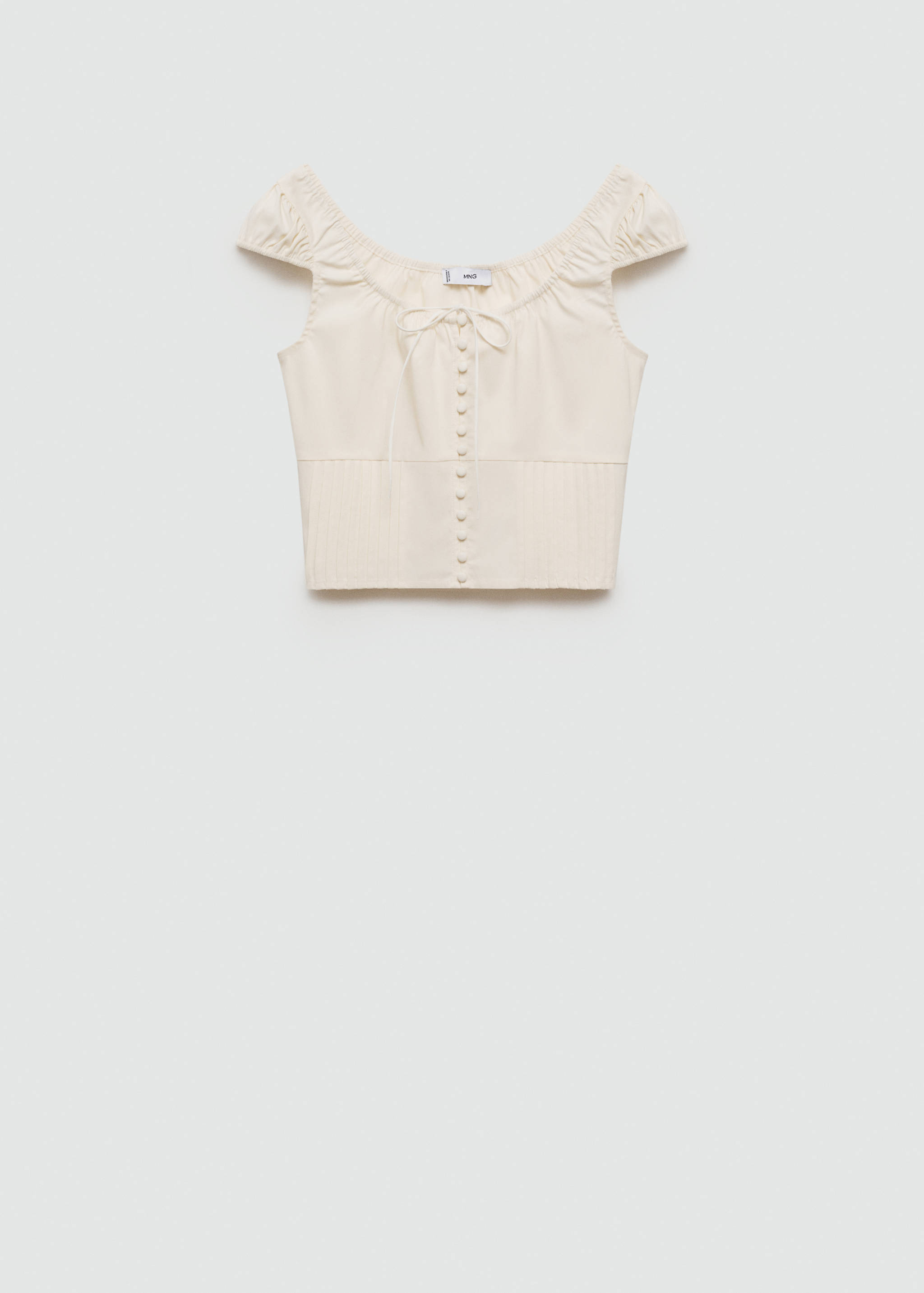 Buttoned crop top - Article without model