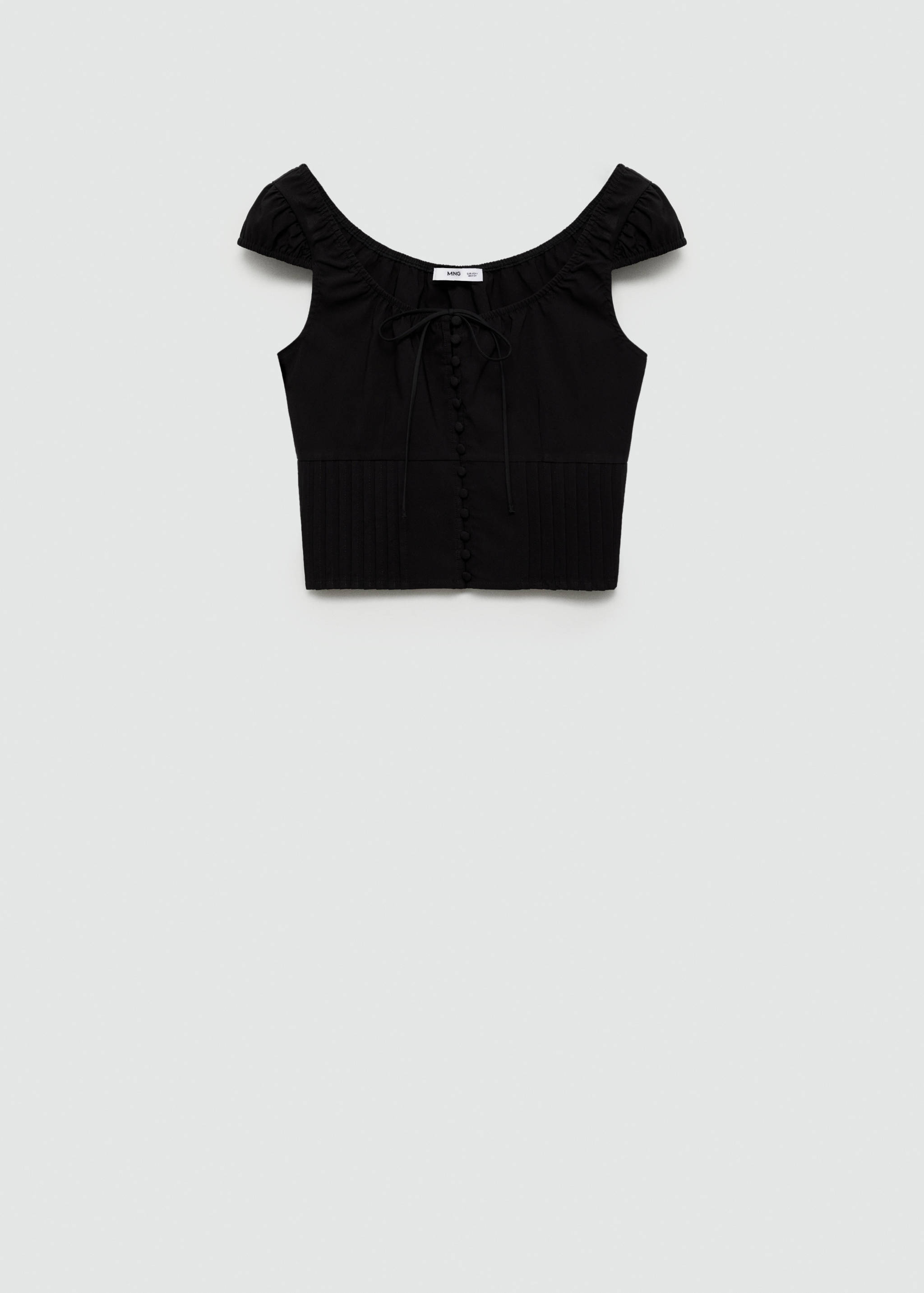 Buttoned crop top - Article without model