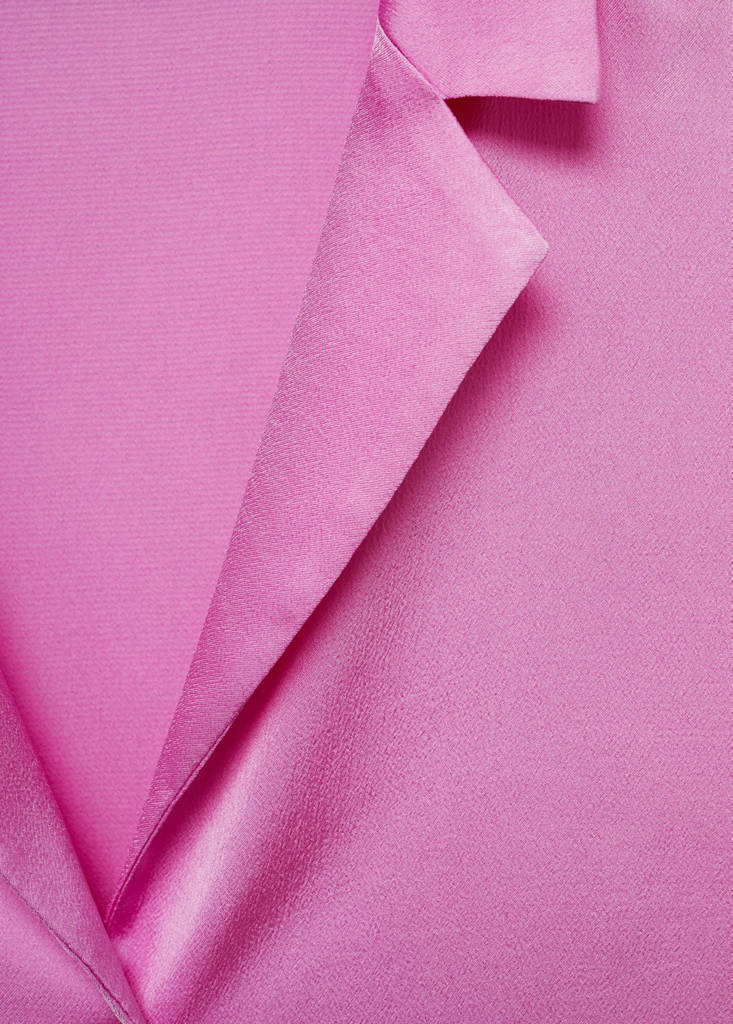Satin finish flowy shirt — Pink