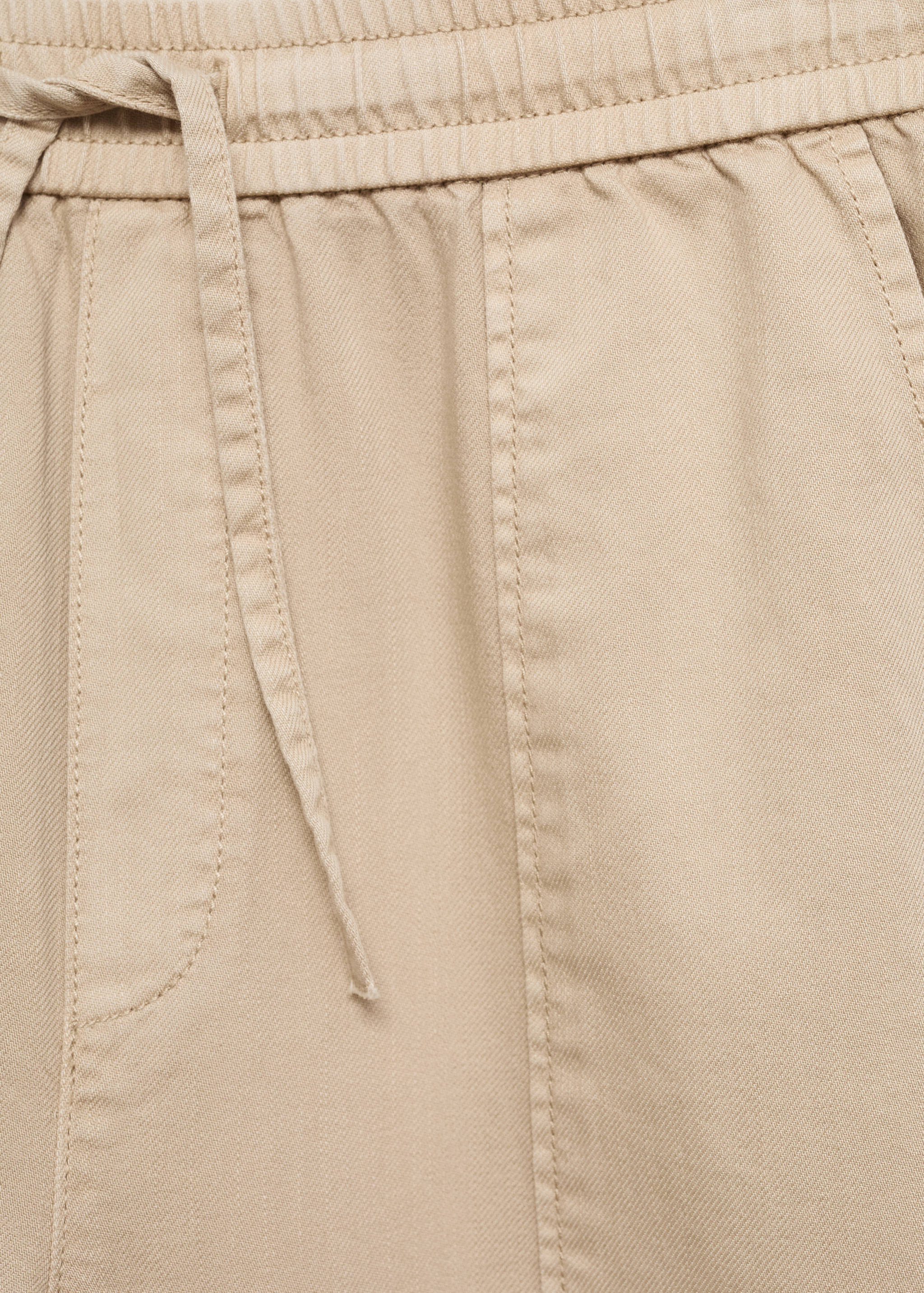 Elastic waist cotton trousers - Details of the article 8