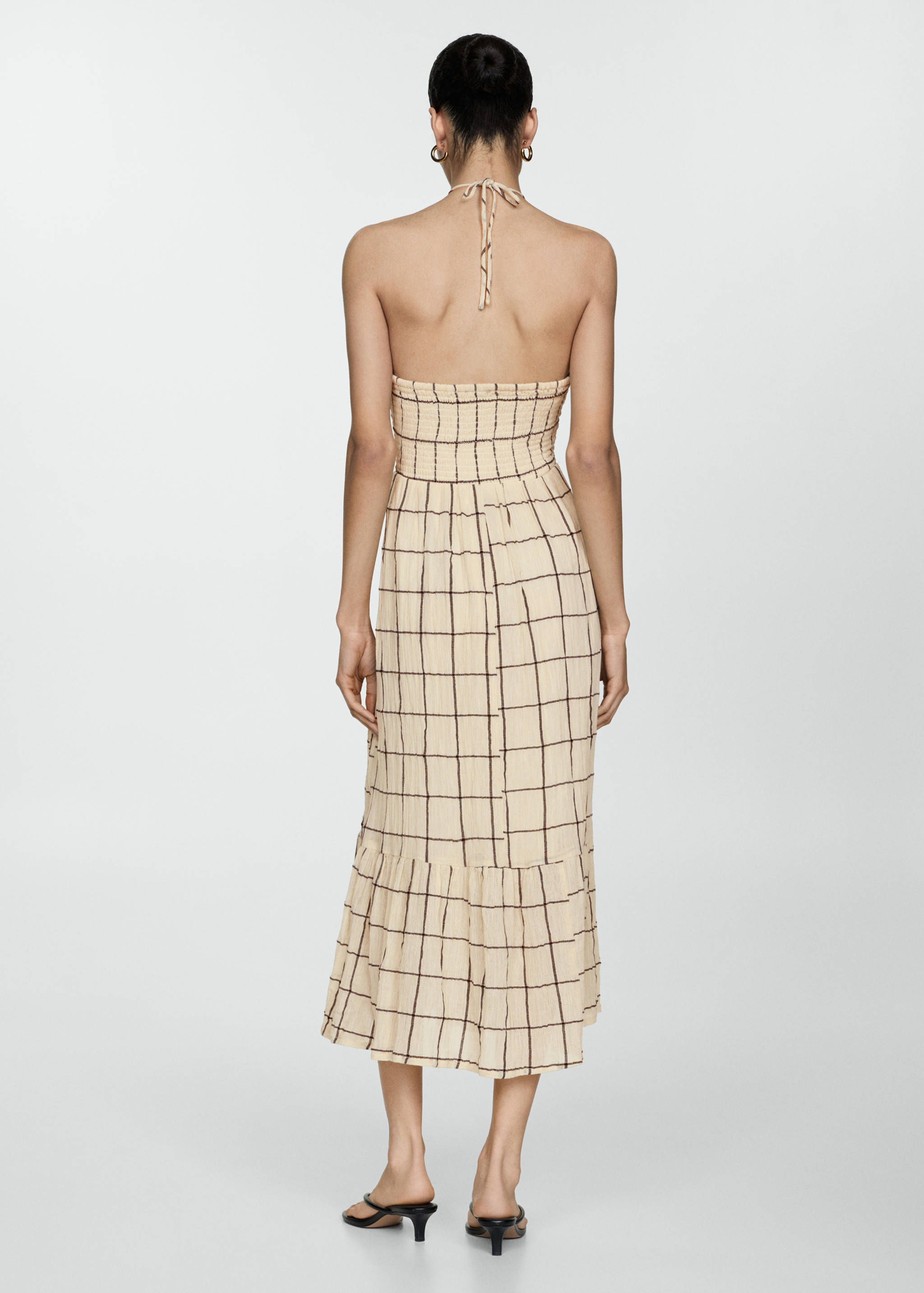 Printed strap dress - Reverse of the article