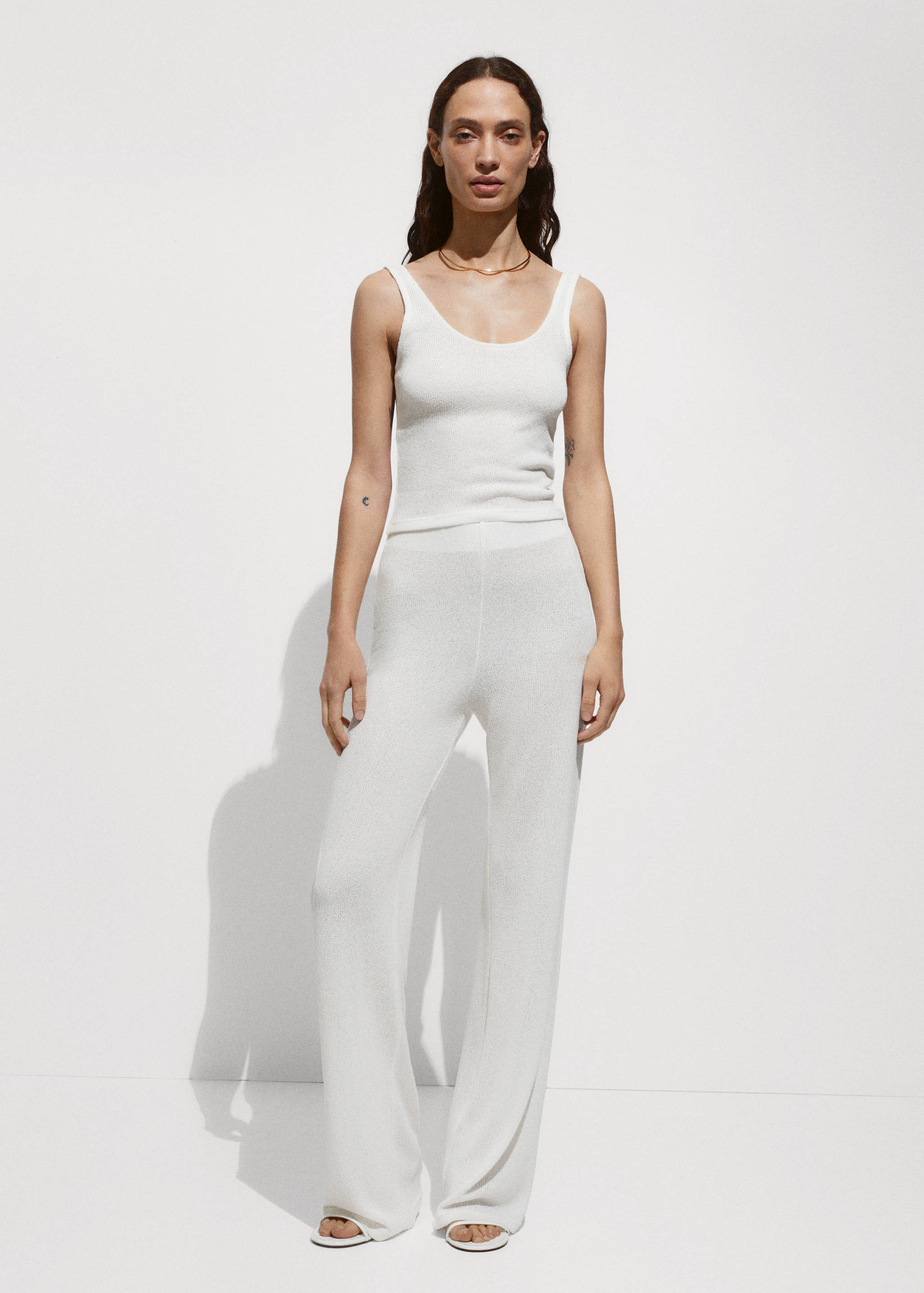 针织吊带上衣 - null