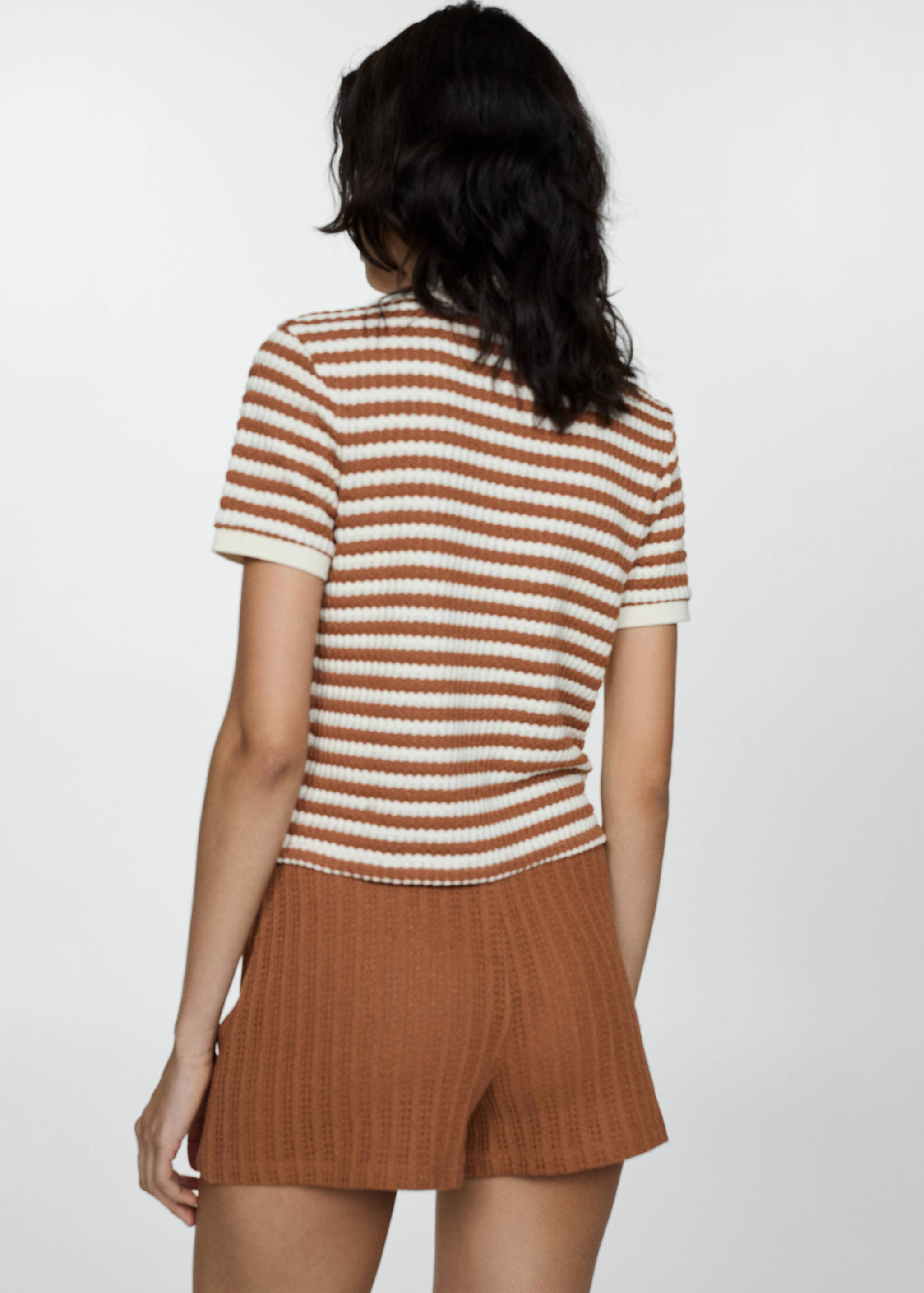 Combined knitted t-shirt - Reverse of the article