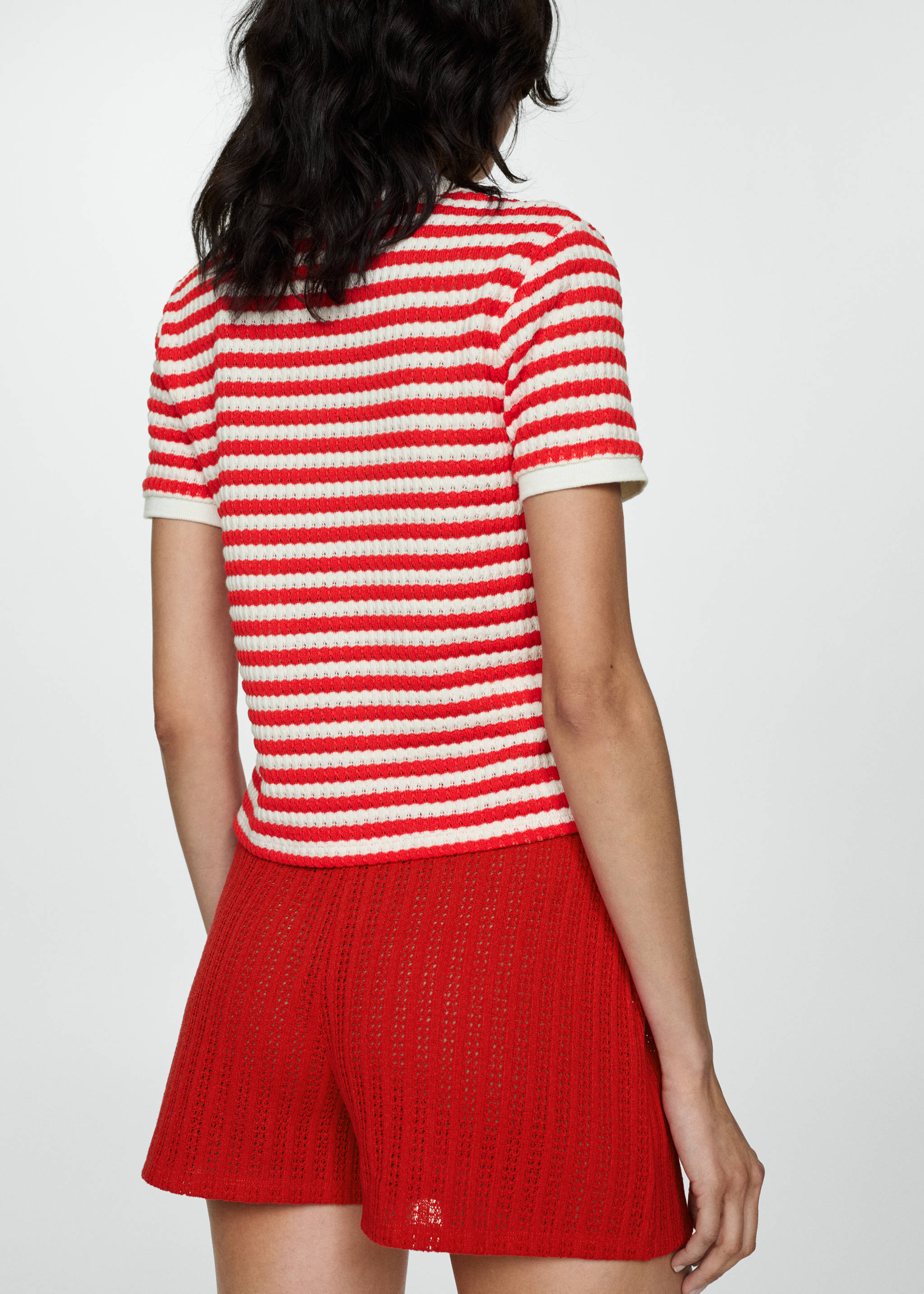 Combined knitted t-shirt - Reverse of the article