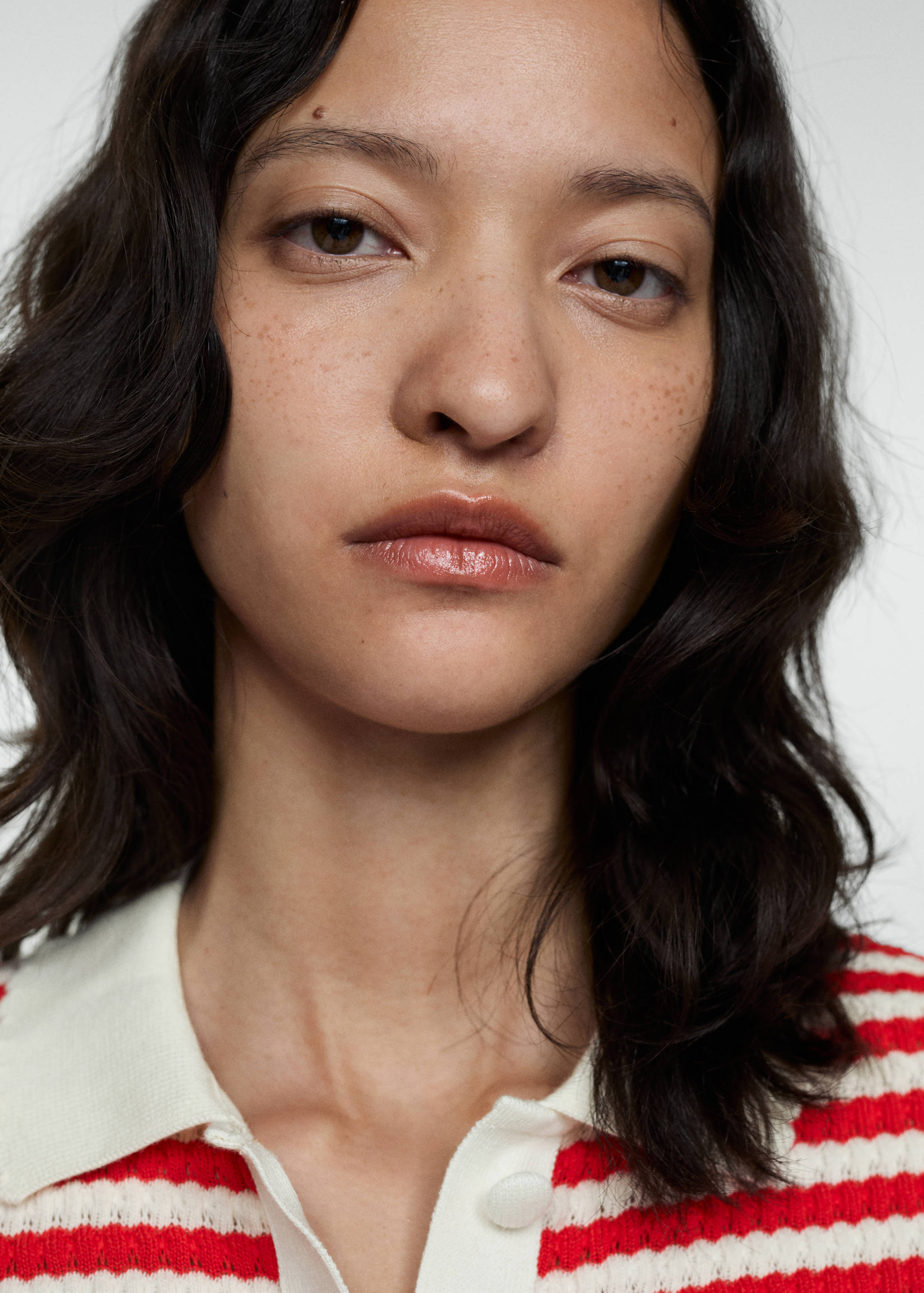 Combined knitted t-shirt - Details of the article 1