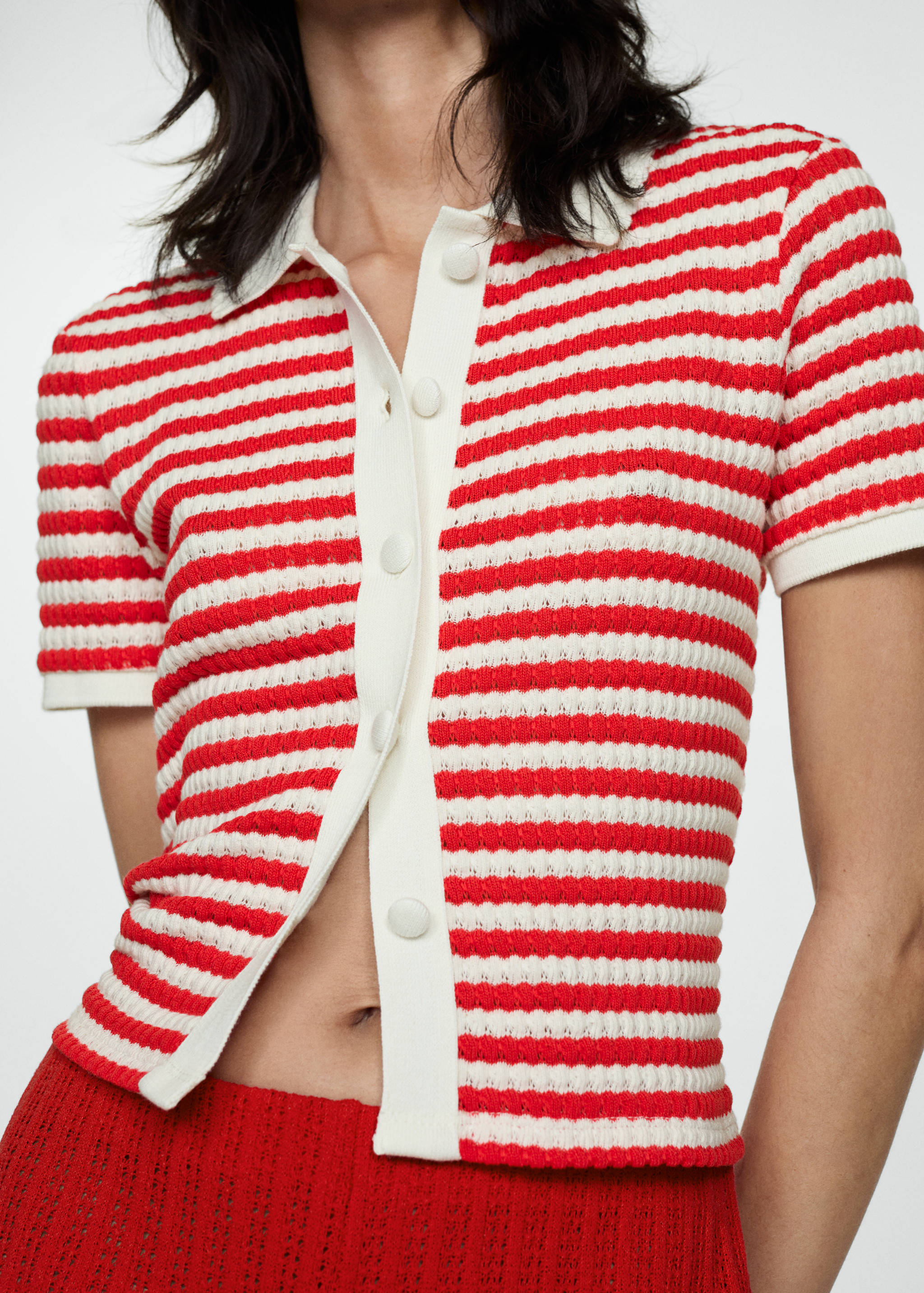 Combined knitted t-shirt - Details of the article 6