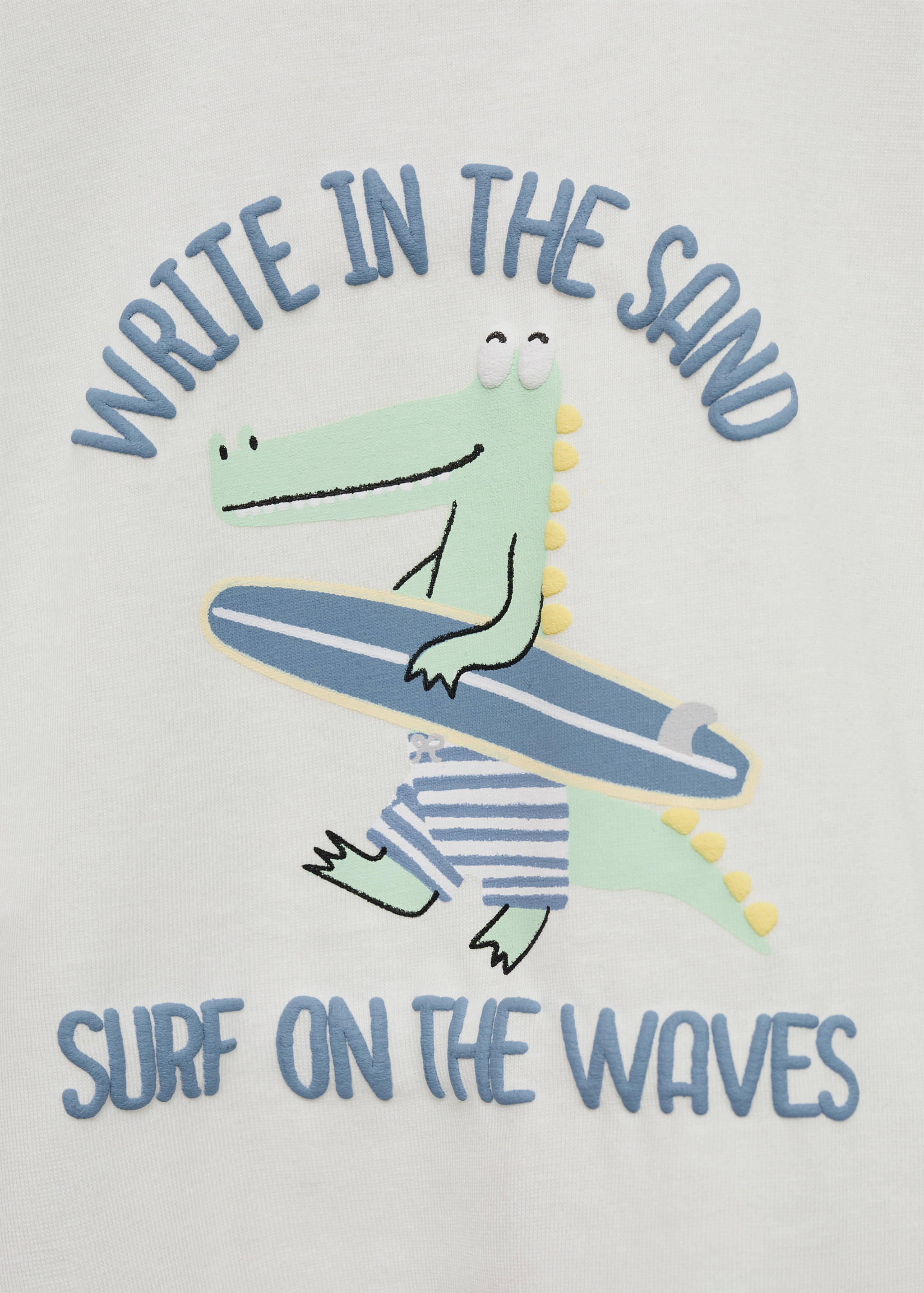 تيي شيرت عليه طباعة ركوب الأمواج - تفاصيل المنتج 0