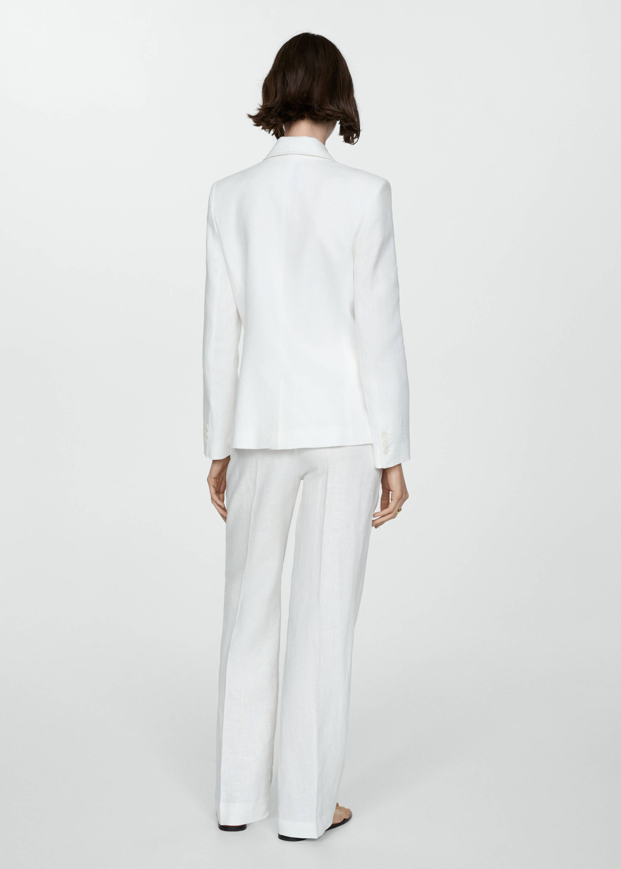 100% linen suit trousers - Reverse of the article