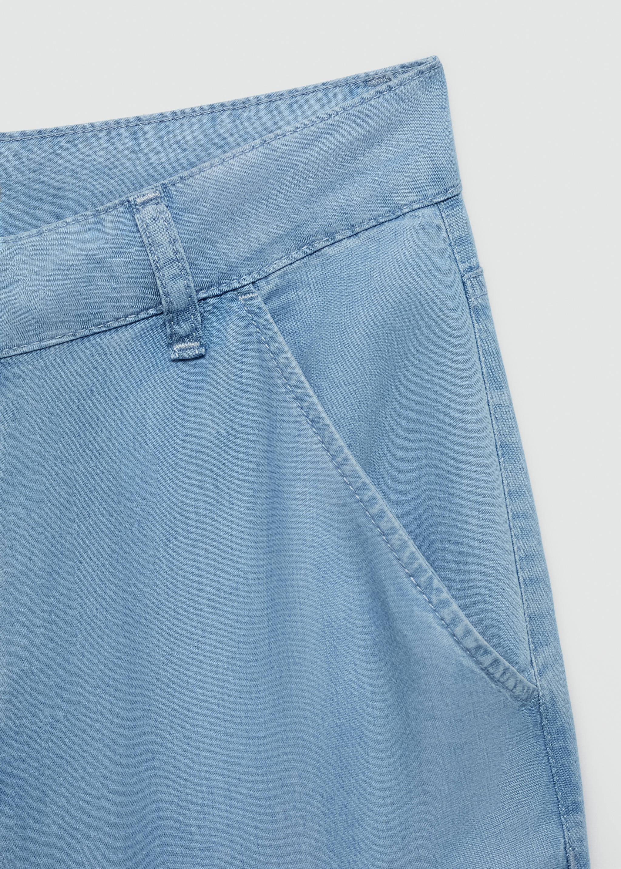 Wideleg lyocell trousers - Details of the article 8