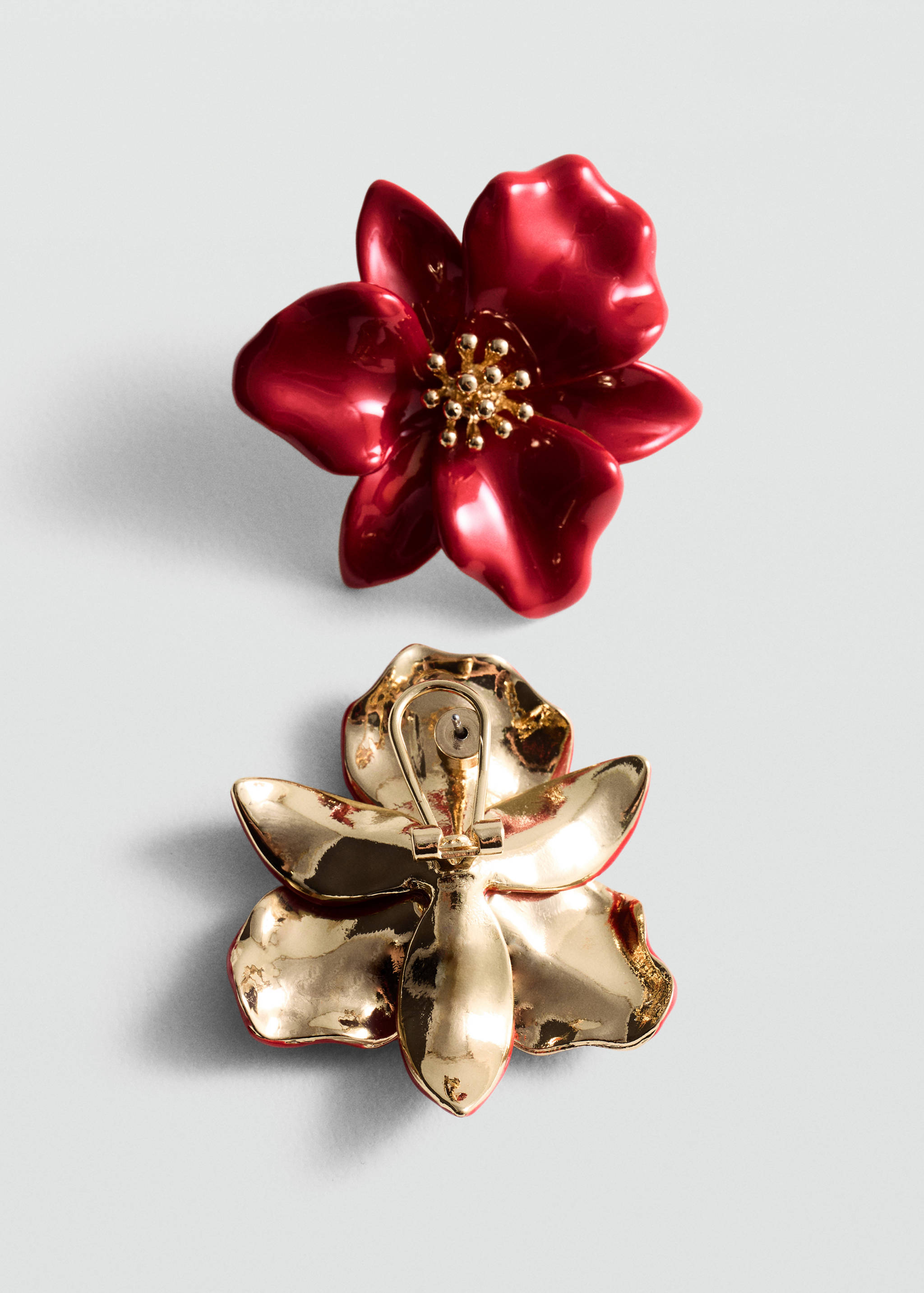 Maxi flower earrings - Medium plane