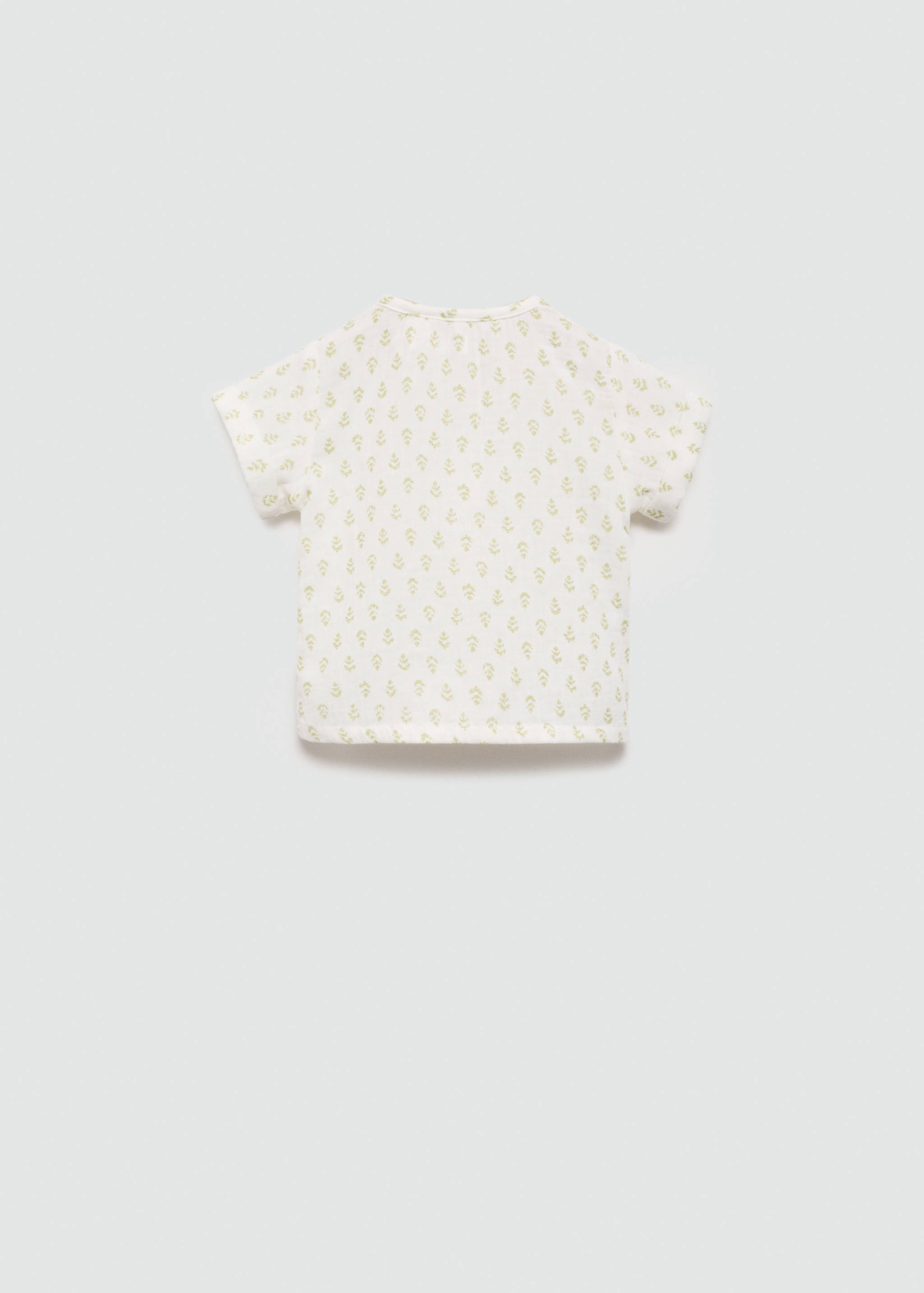 Bedrucktes Baumwoll-T-Shirt - Rückseite des Artikels