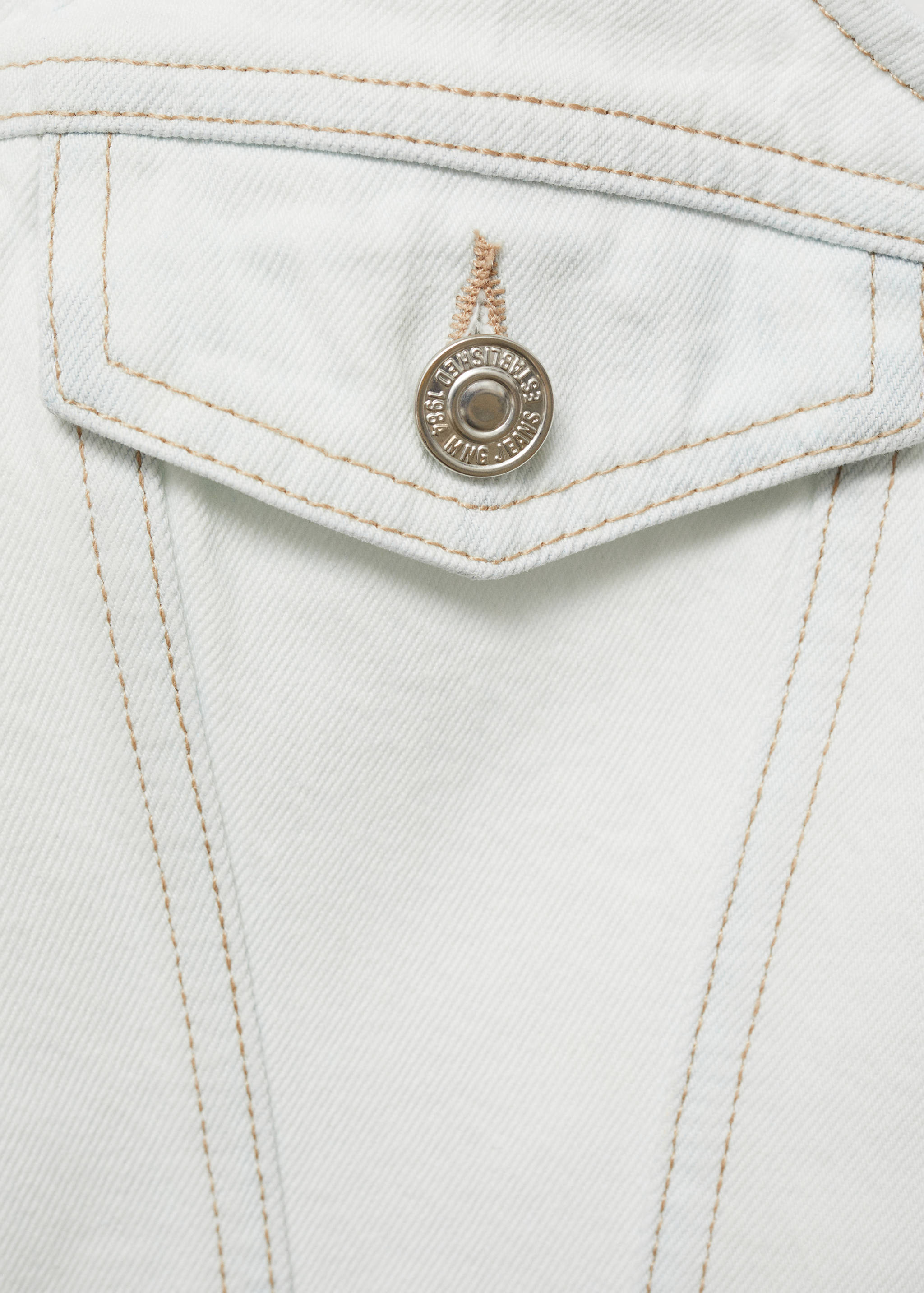 Crop-Jeansweste mit Taschen - Detail des Artikels 0