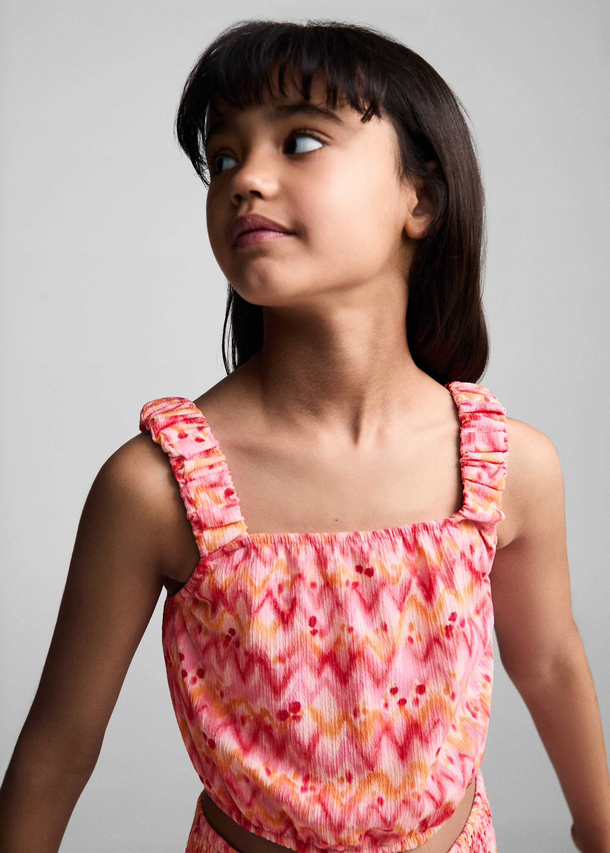 Printed crop top - Details of the article 1