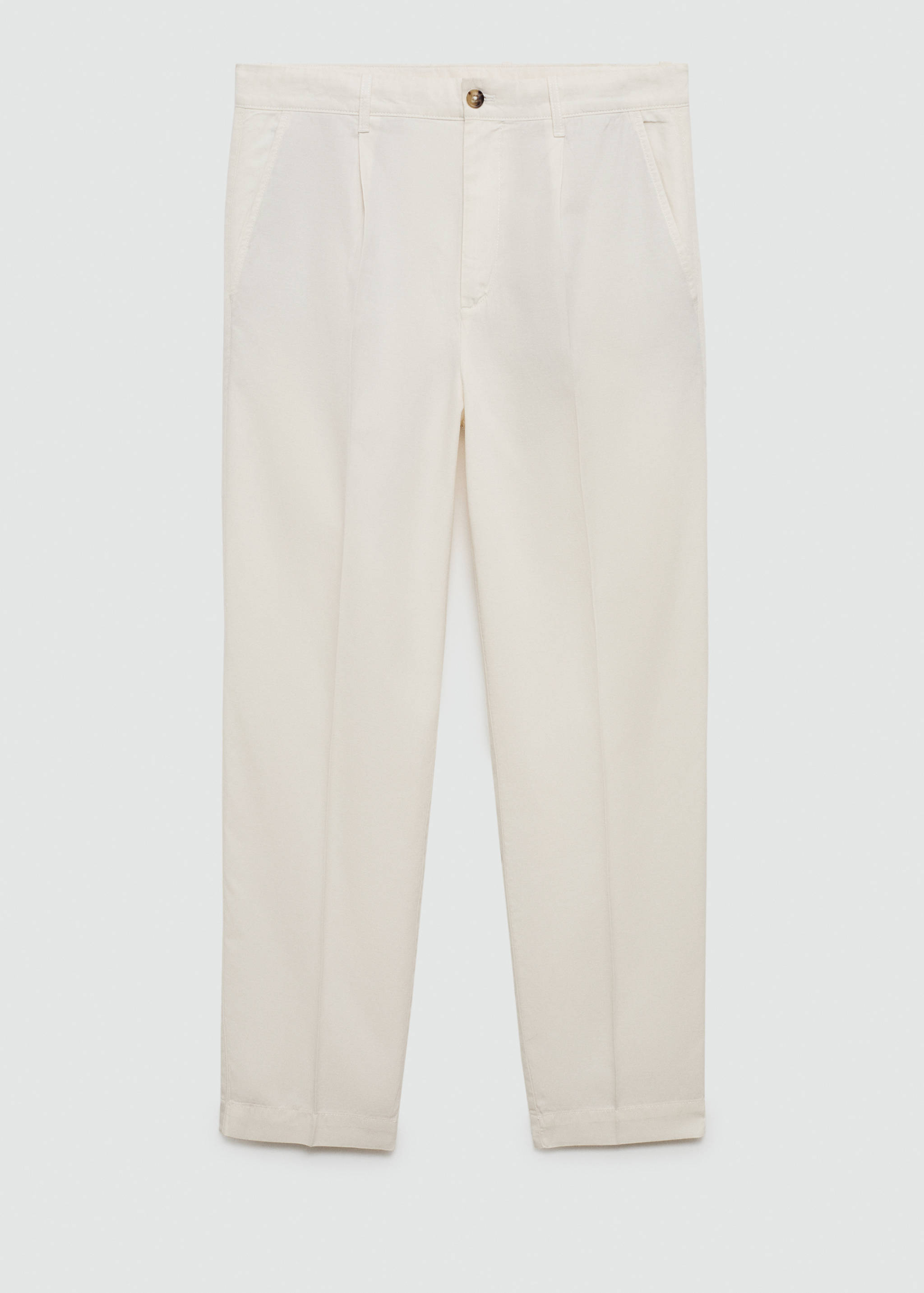 Cotton lyocell pleated pants - Article without model