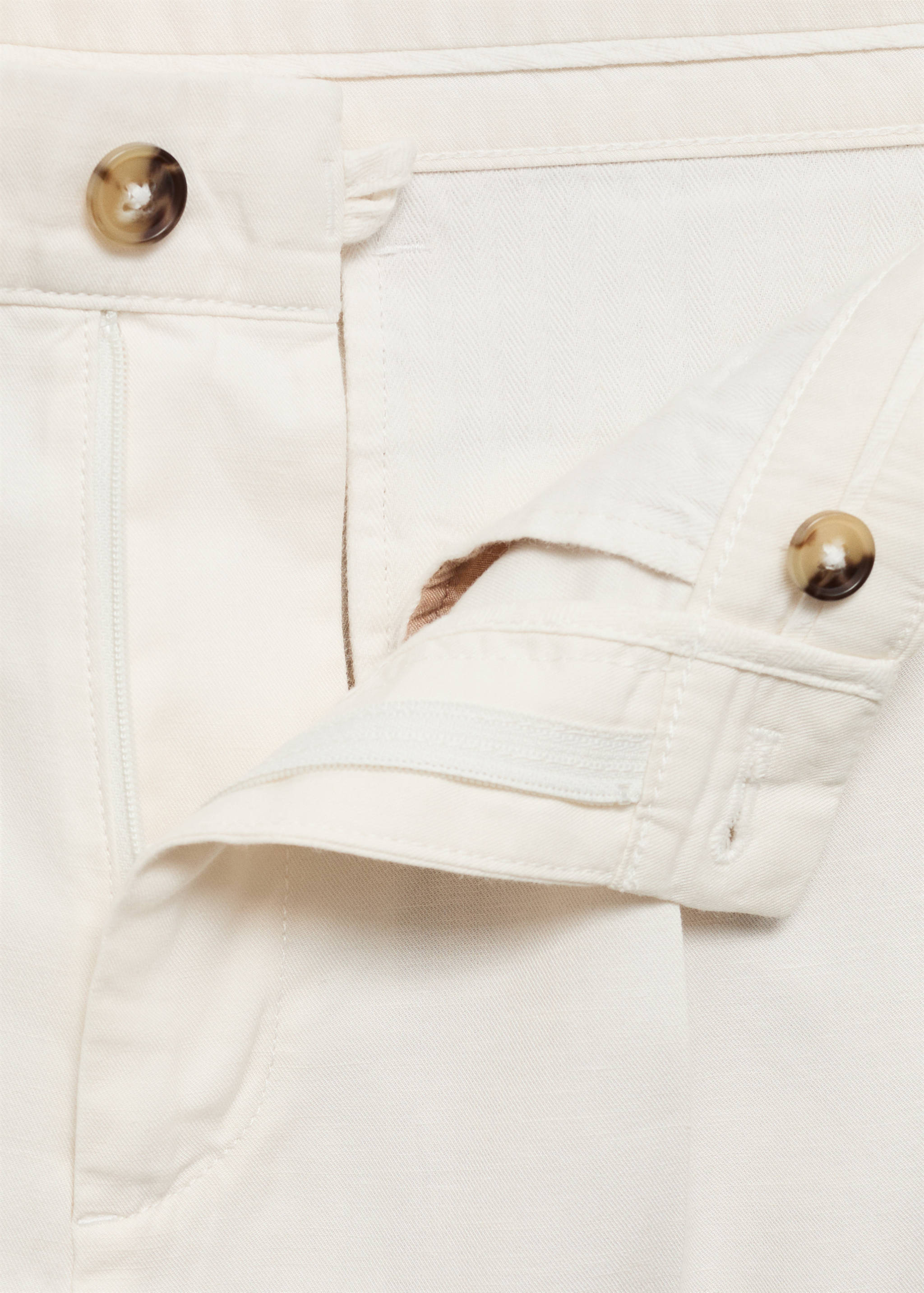 Cotton lyocell pleated pants - Details of the article 8