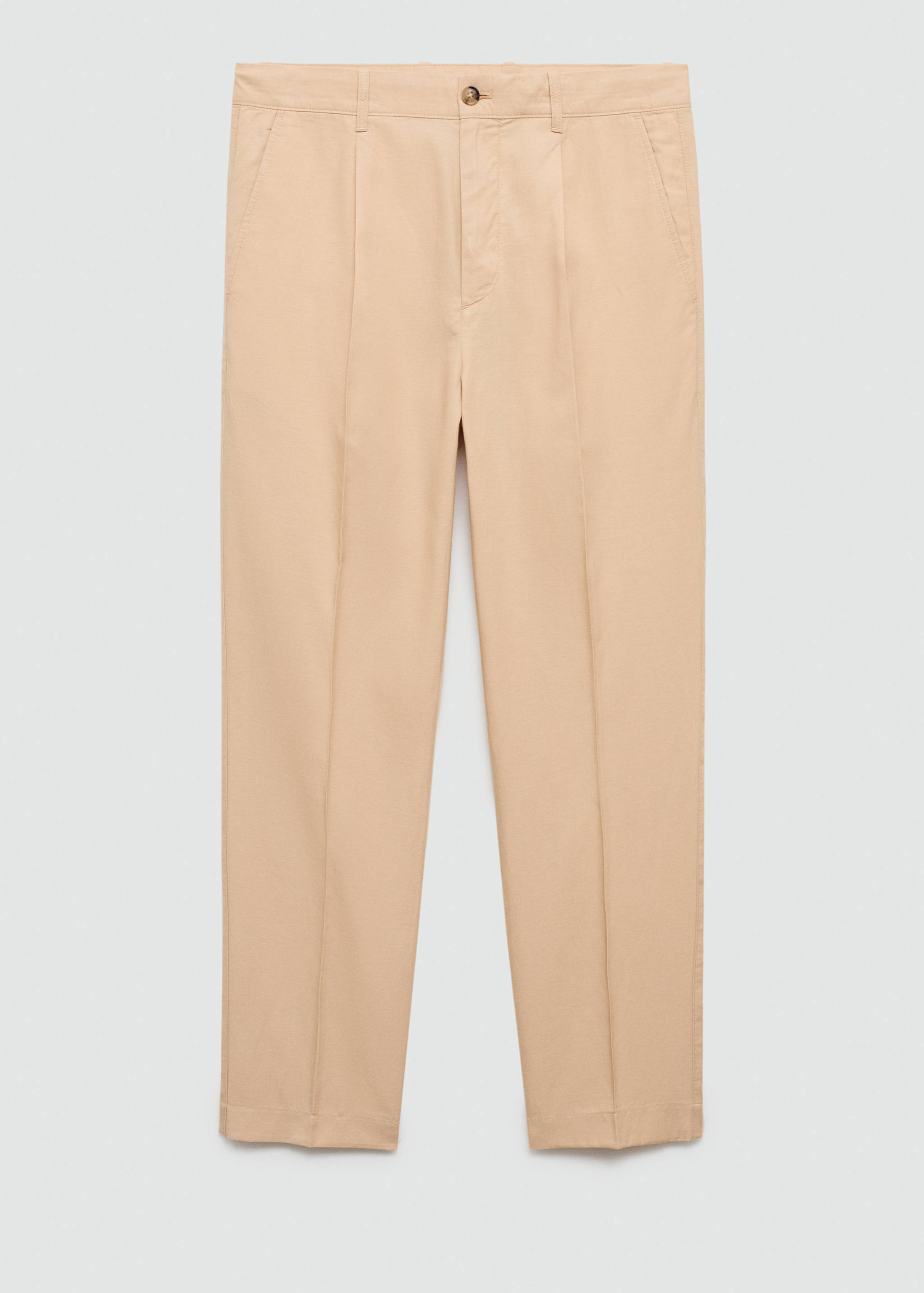Cotton lyocell pleated pants - Article without model