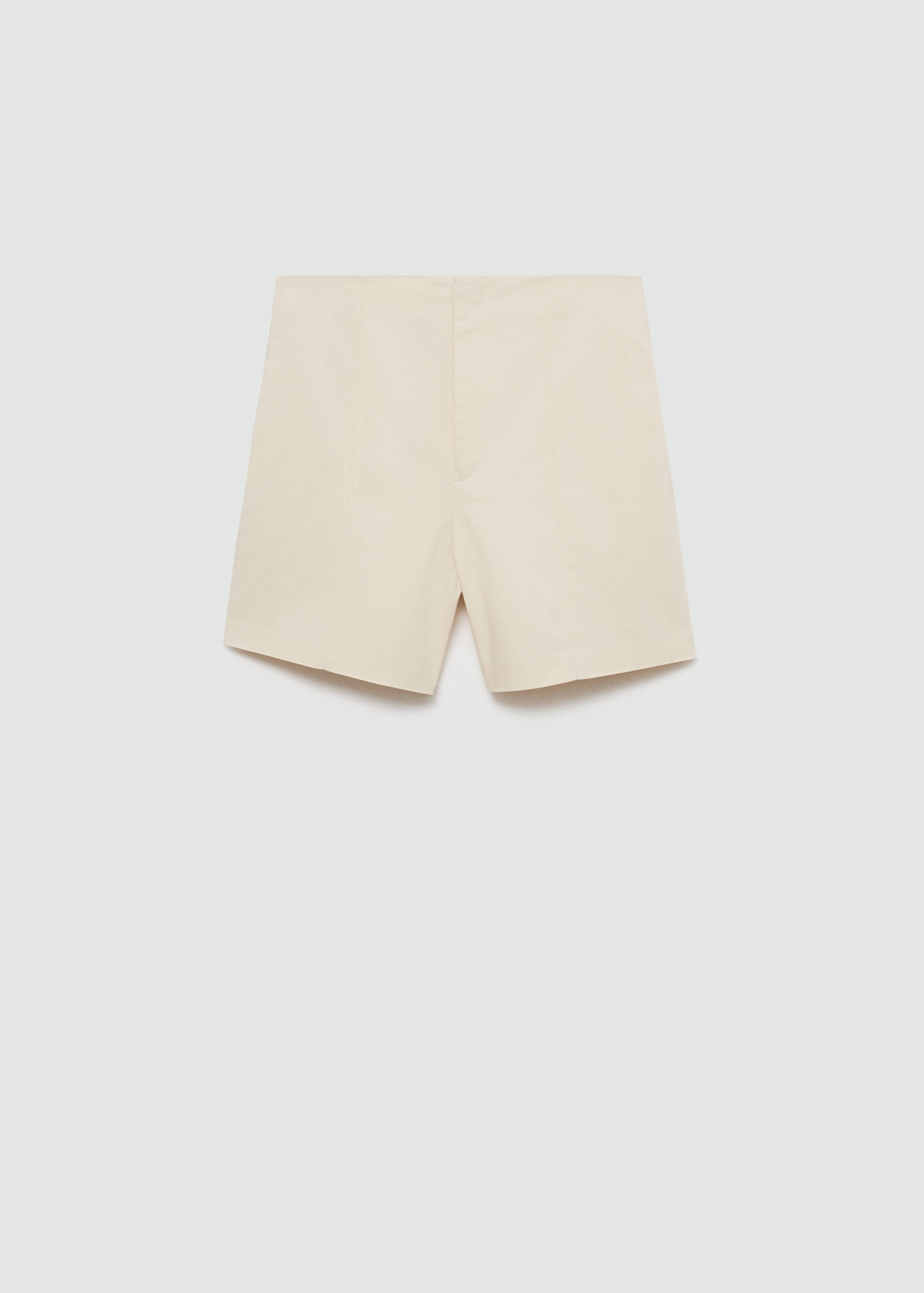 High-waist straight shorts - Article without model