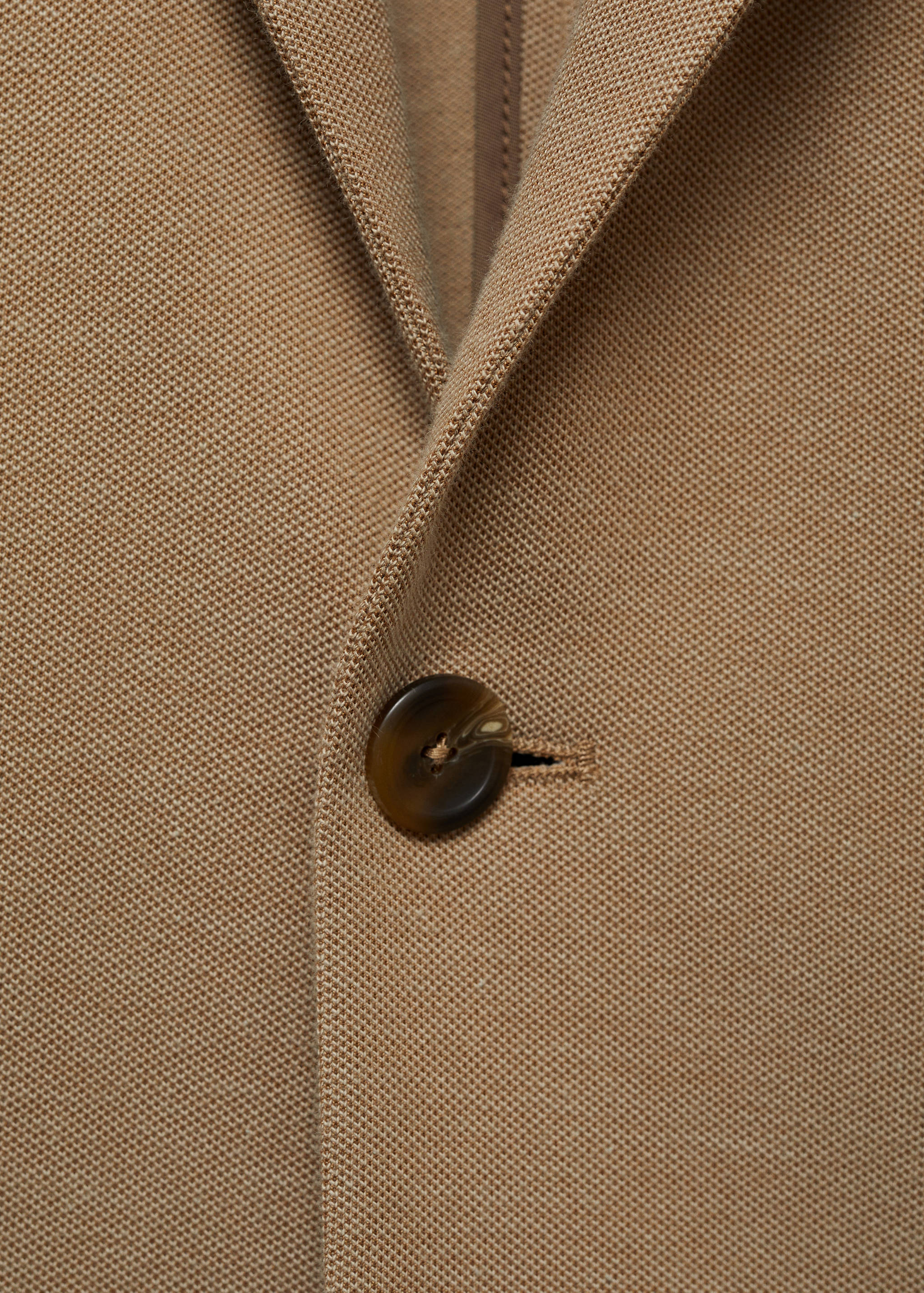 Slim fit microstructure blazer - Details of the article 8