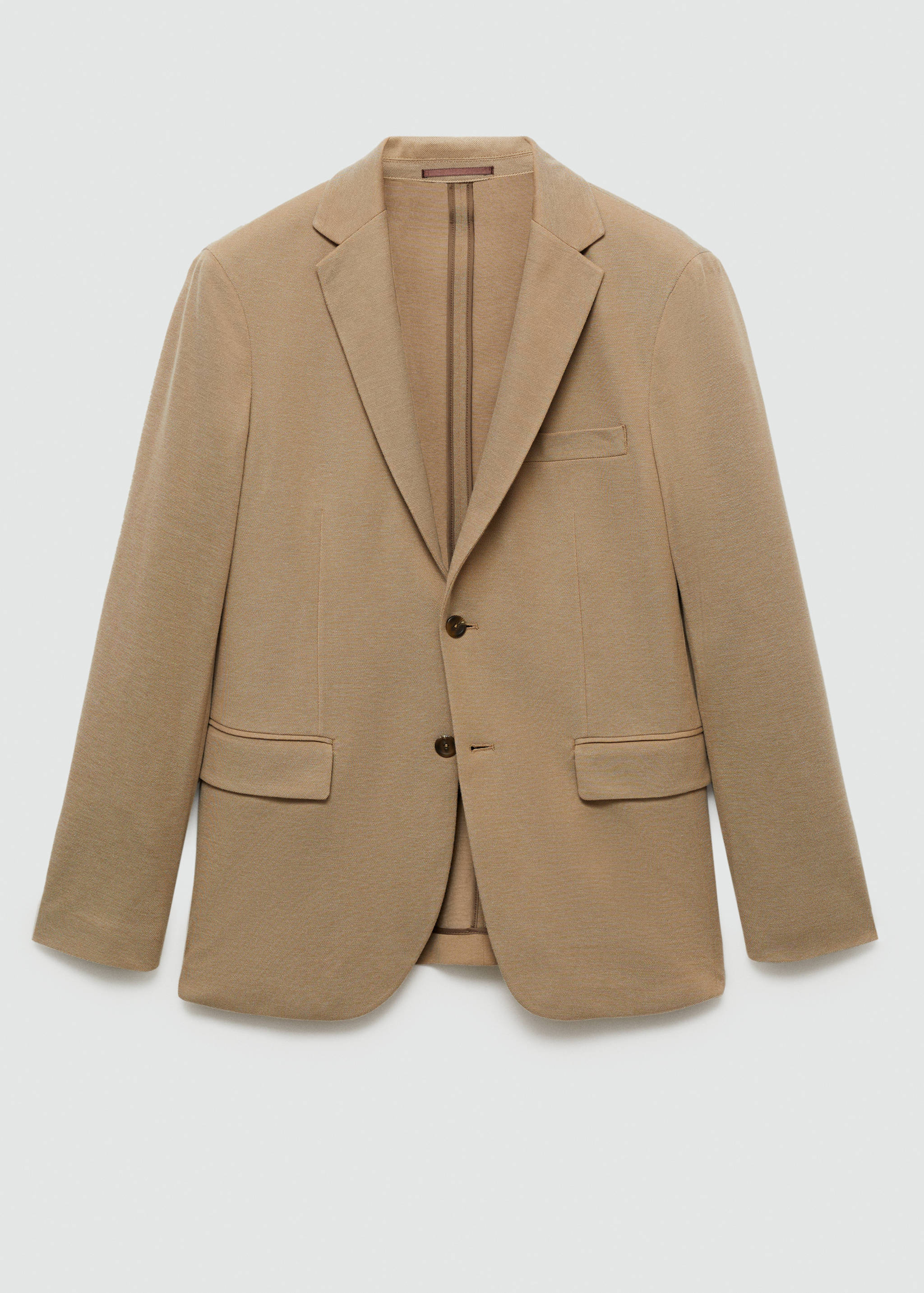 Mango Dar kesimli mini dokuma blazer ceket görsel 6