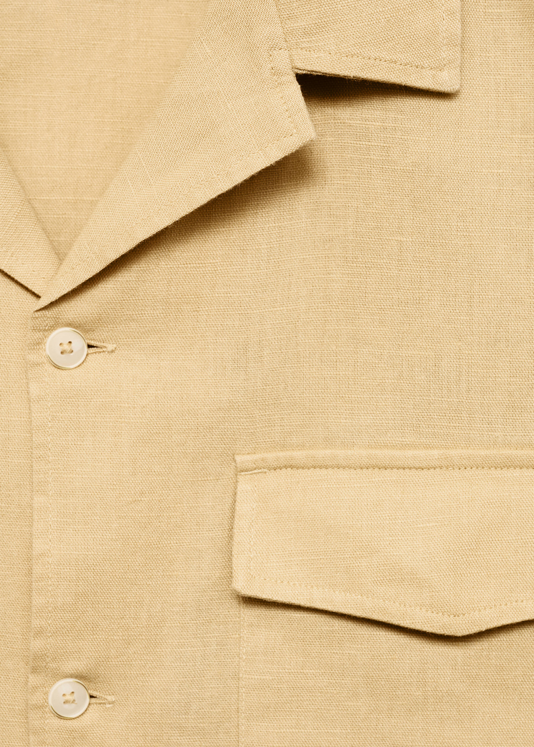 Regular-fit linen cotton shirt - Details of the article 8