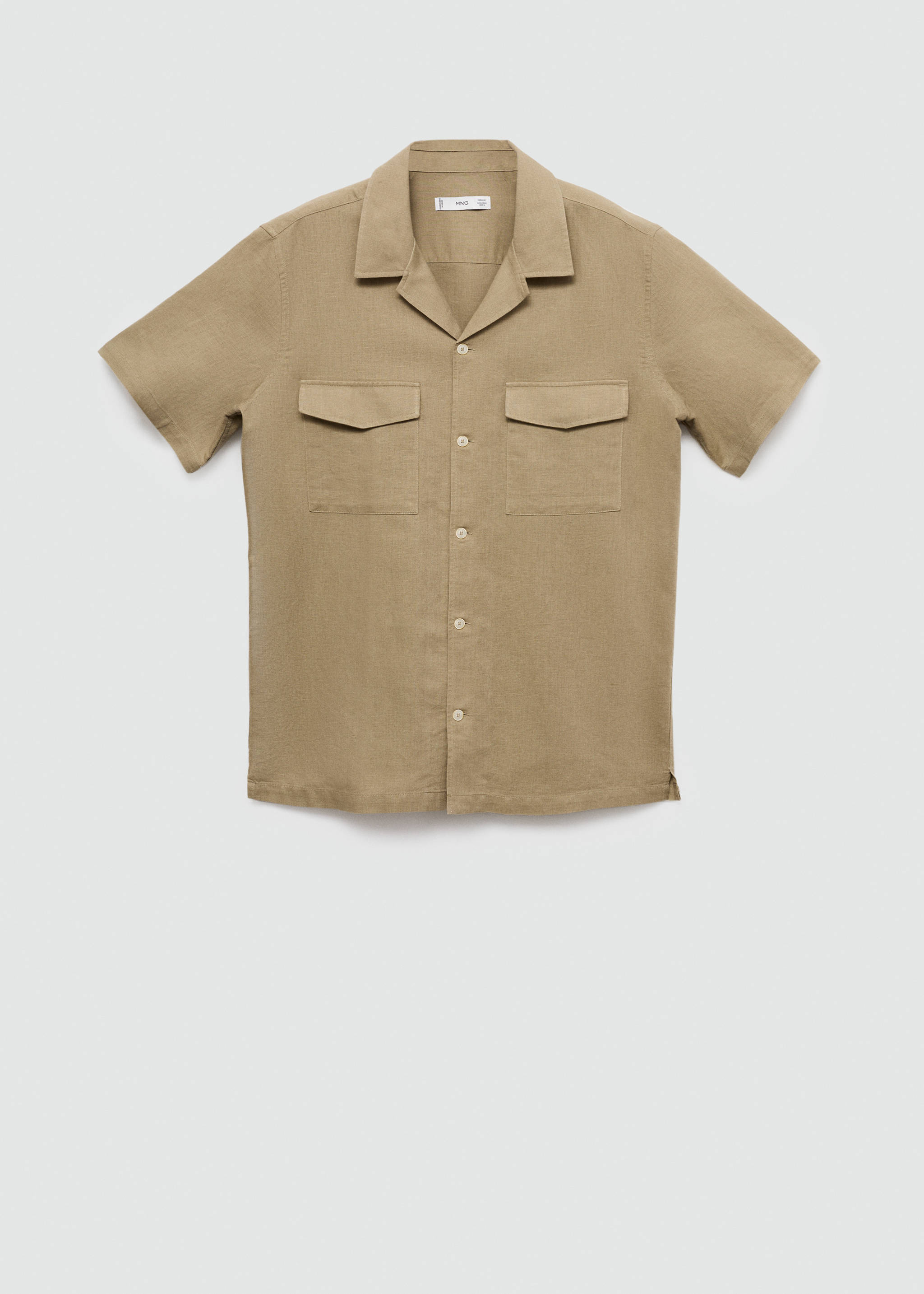 Chemise en coton de lin à coupe régulière - Article sans modèle
