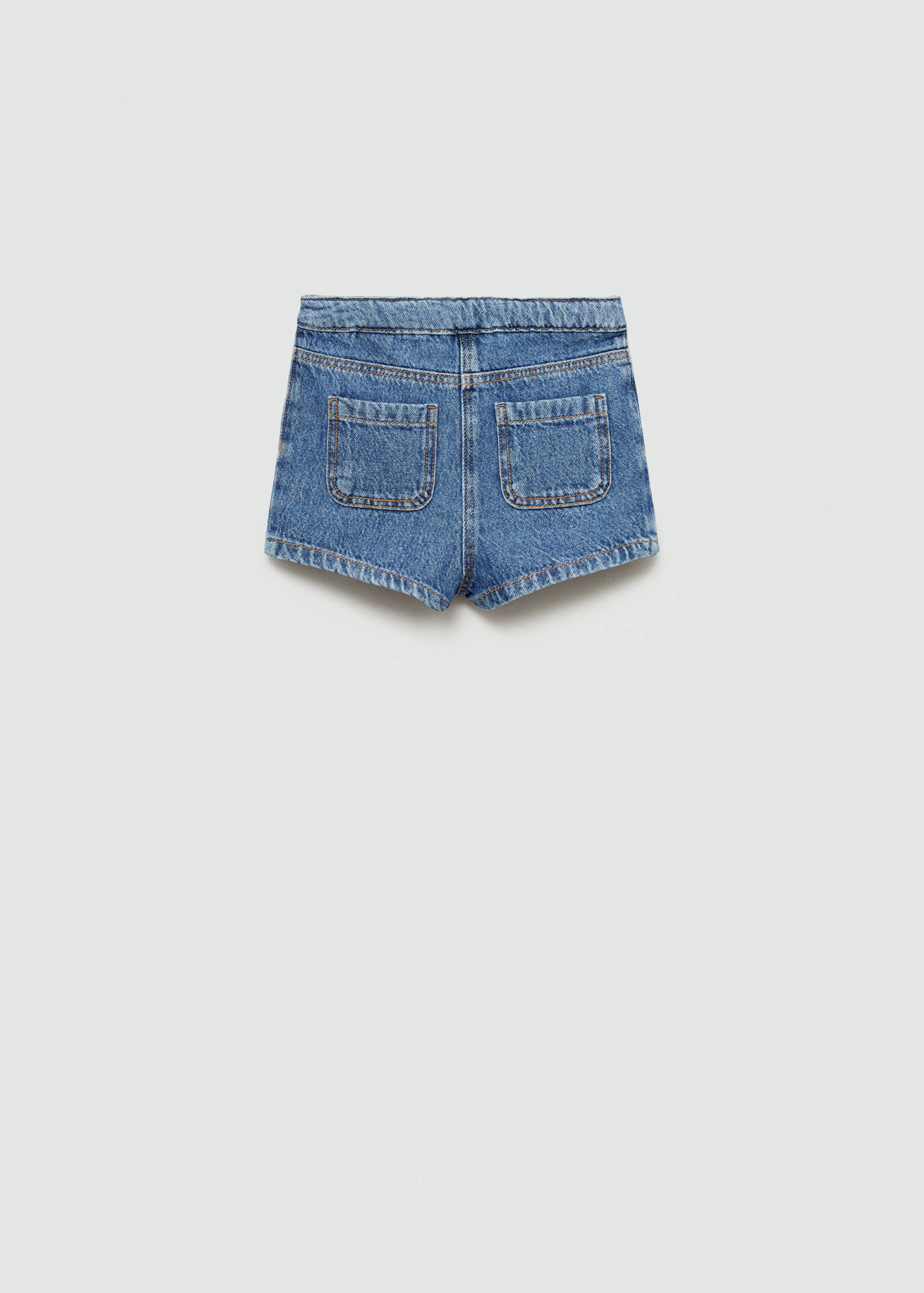 Denim skirt trousers - Reverse of the article