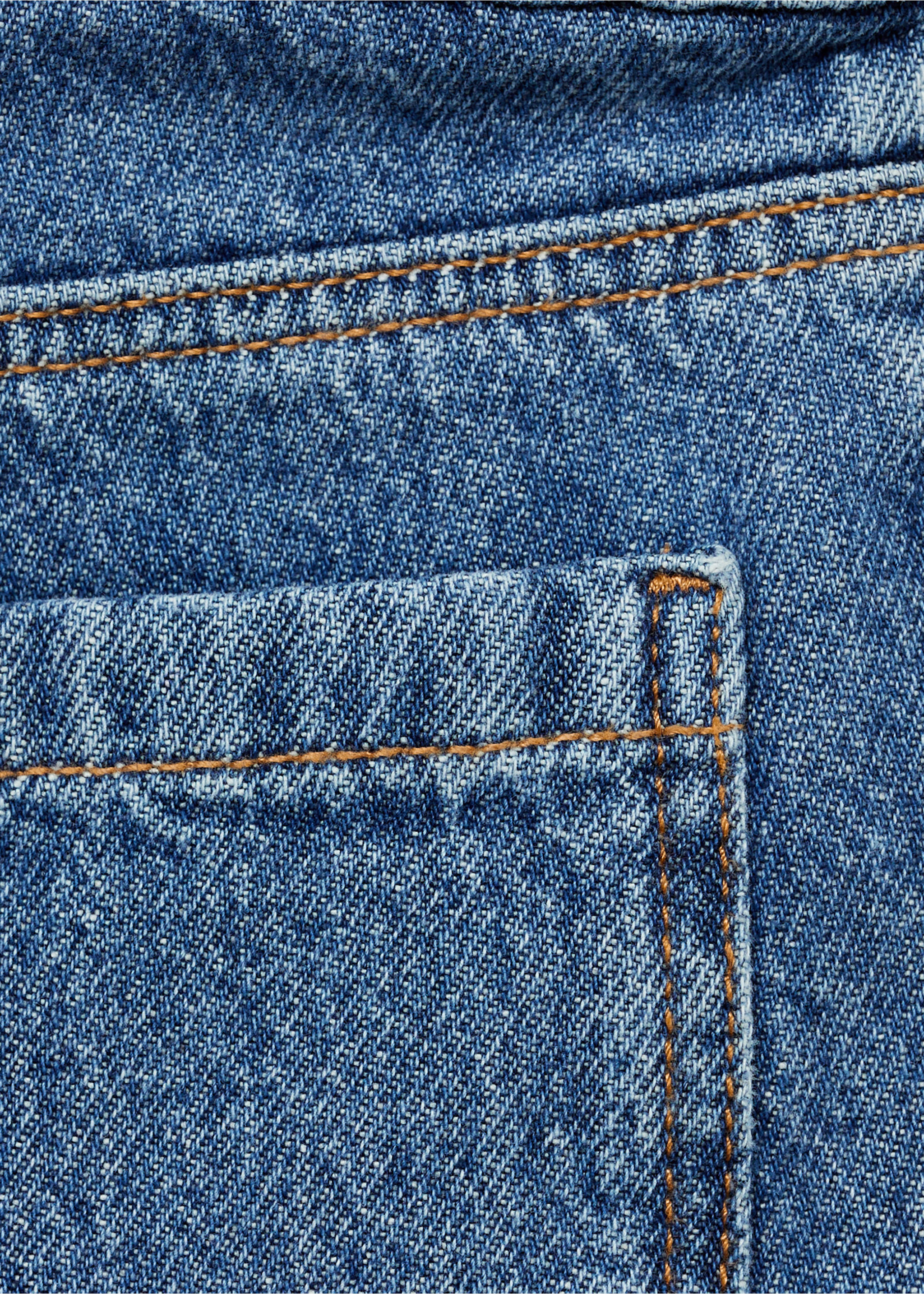 Denim skirt trousers - Details of the article 0, Medium Blue. Ref: 77070578-00.