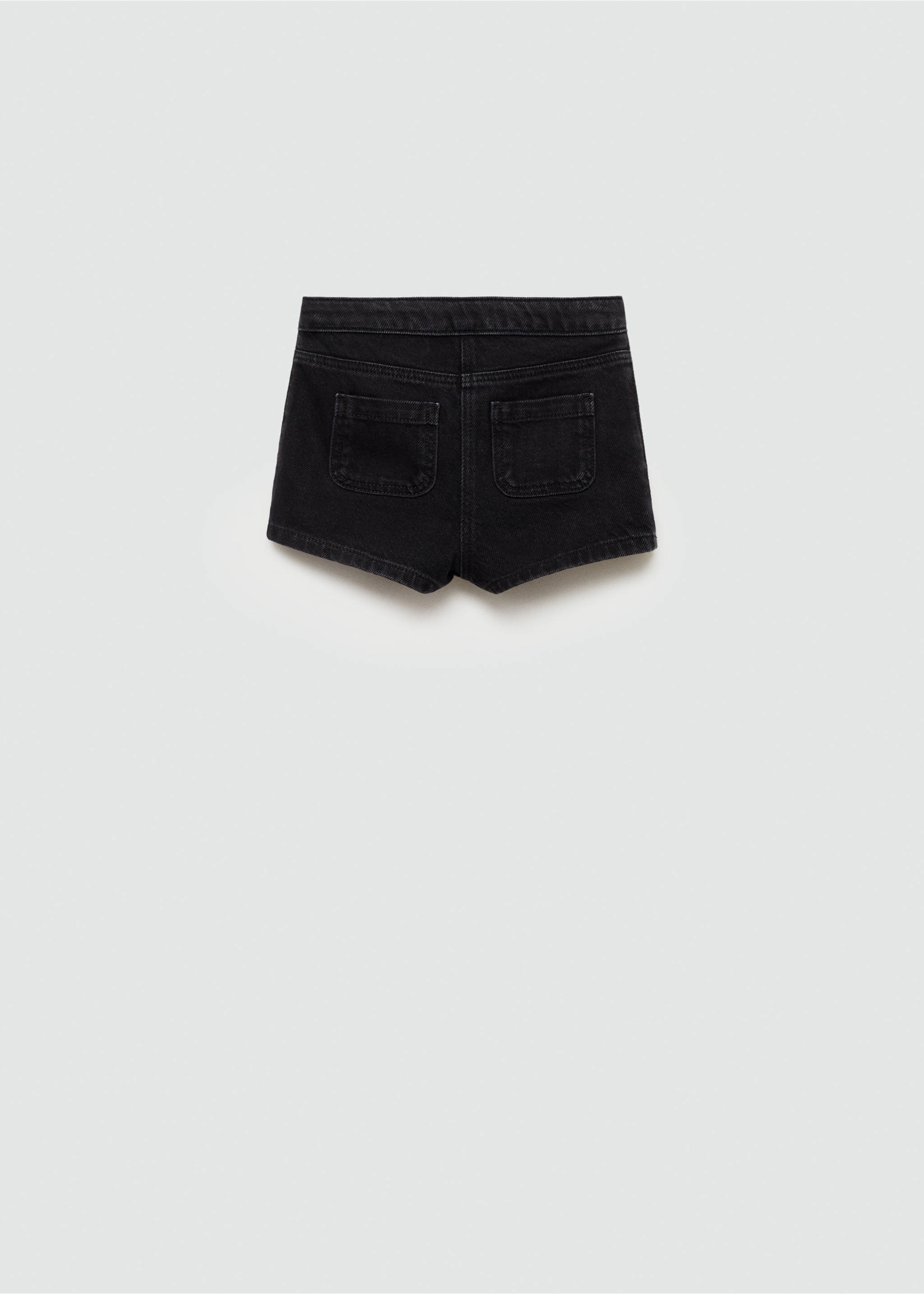 Denim skirt pants - Reverse of the article, Black denim. Ref: 77070578-00.