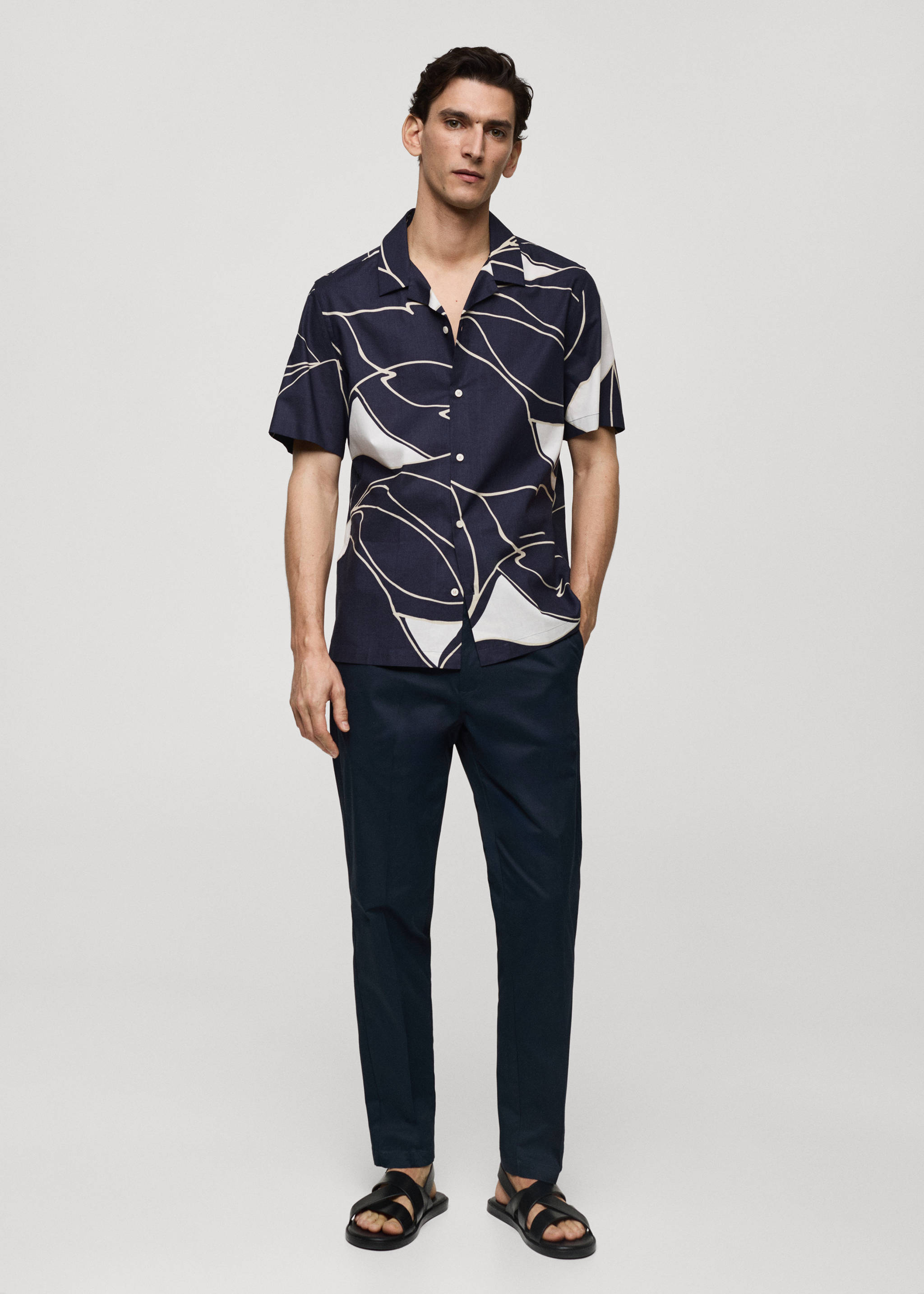 100% cotton printed shirt - General plane