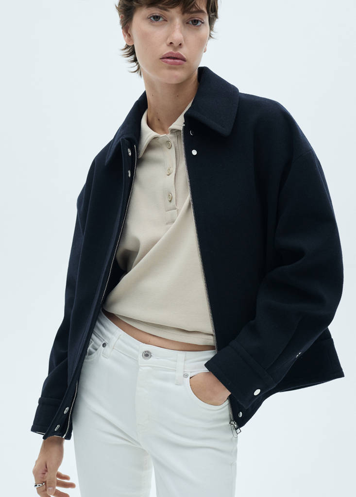 Skinny cropped jeans — White