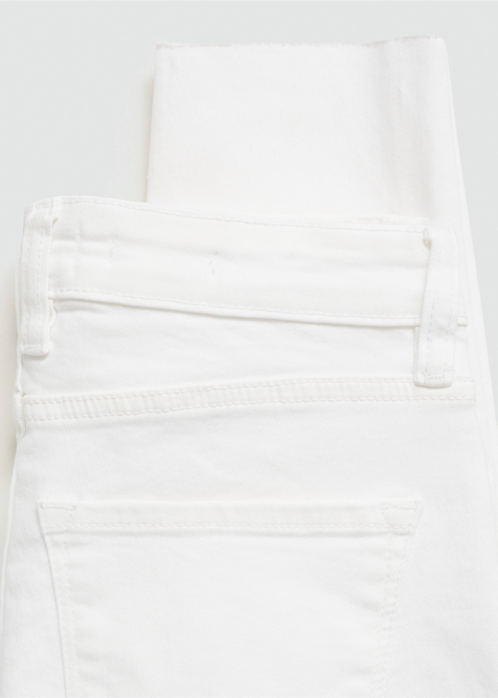 Skinny cropped jeans - Details of the article 0, White. Ref: 77070584-00.
